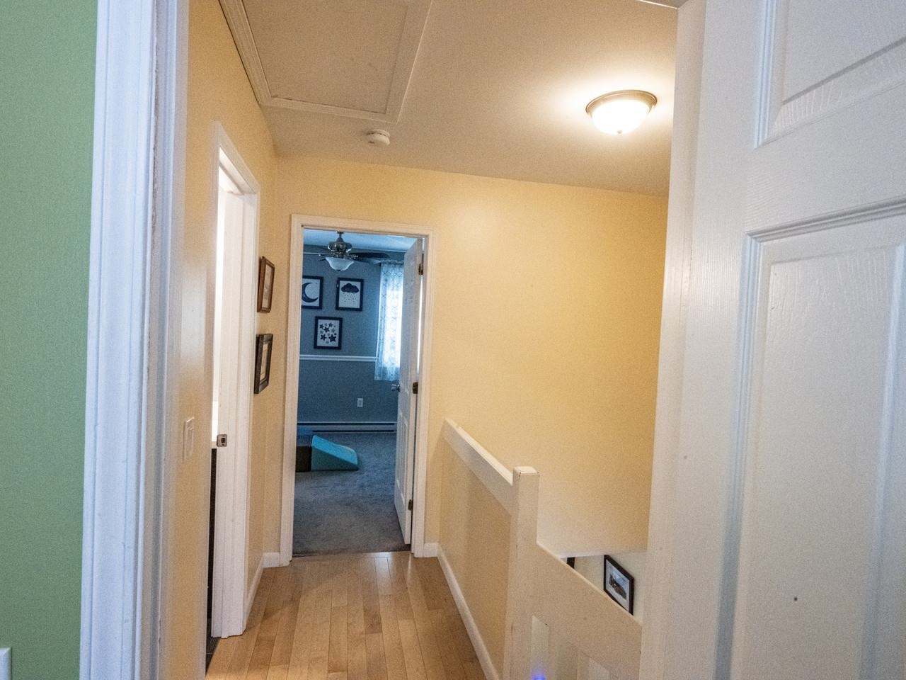 Upstairs hallway/attic access