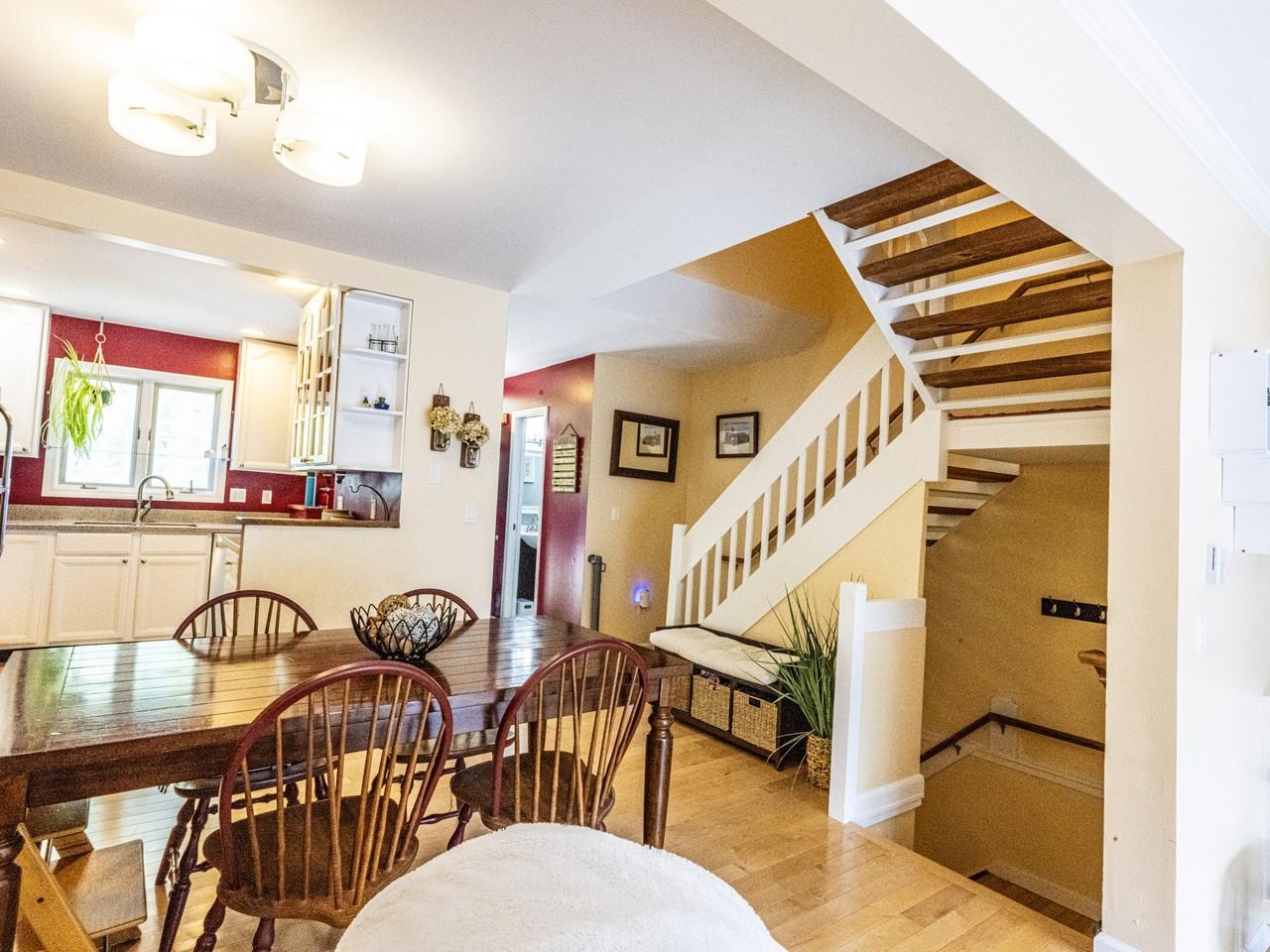 Spacious dining area