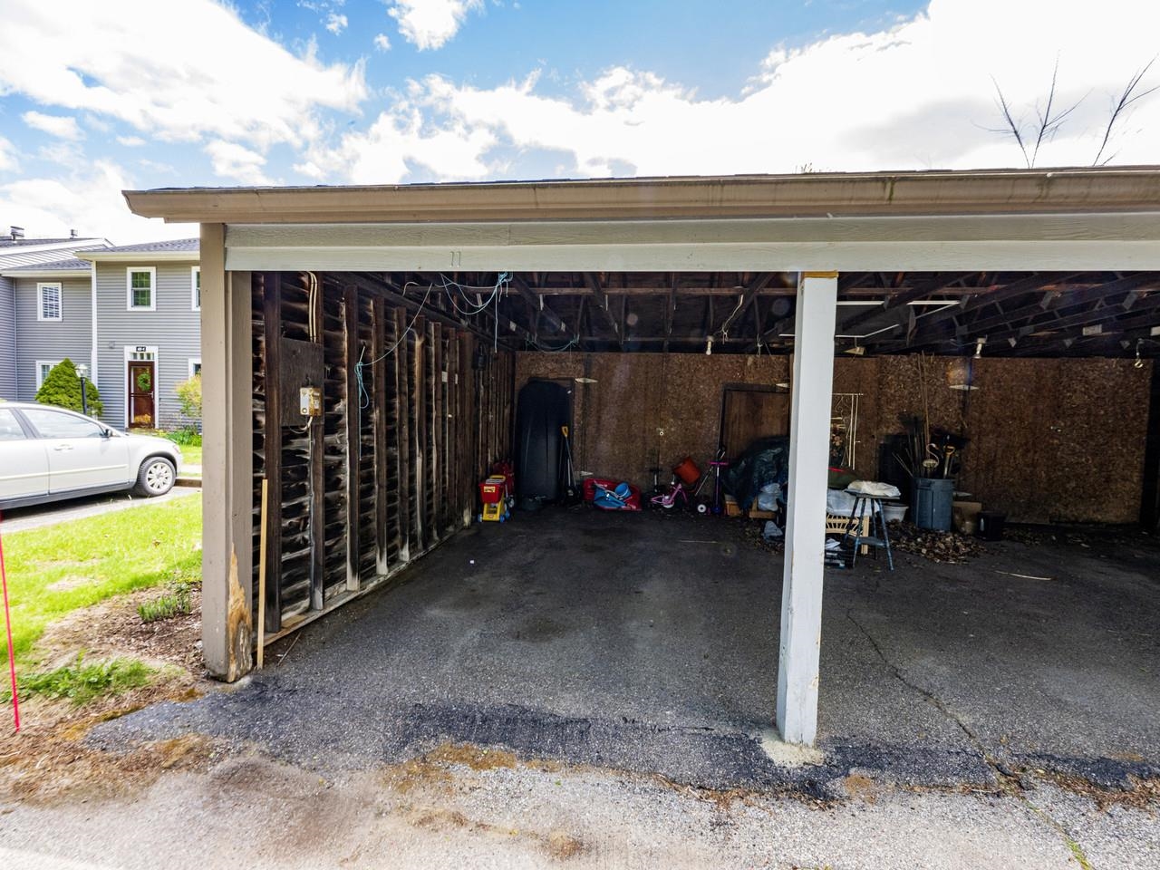 Carport with rear storage