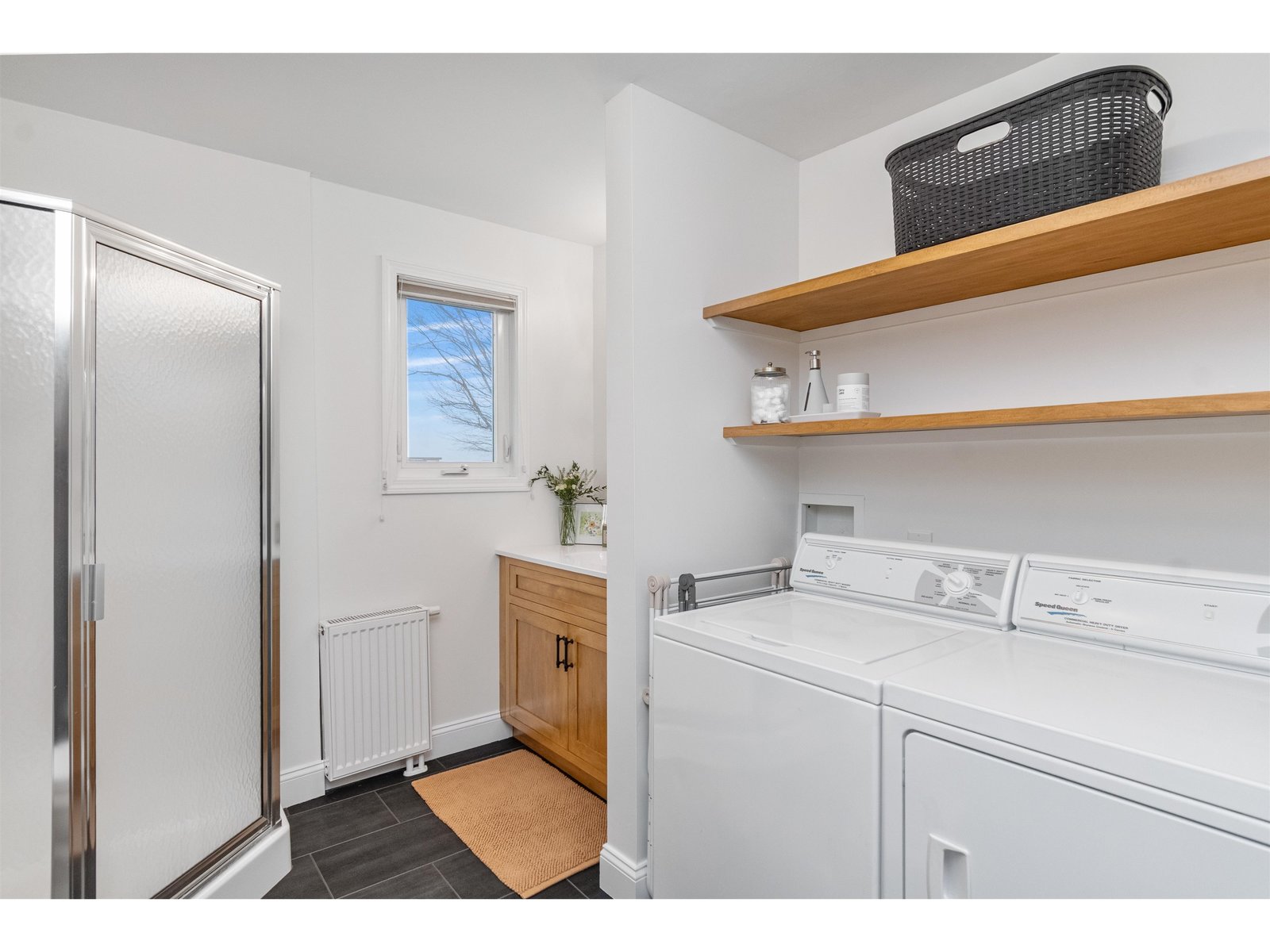 Convenient Main-Level Bath with Laundry