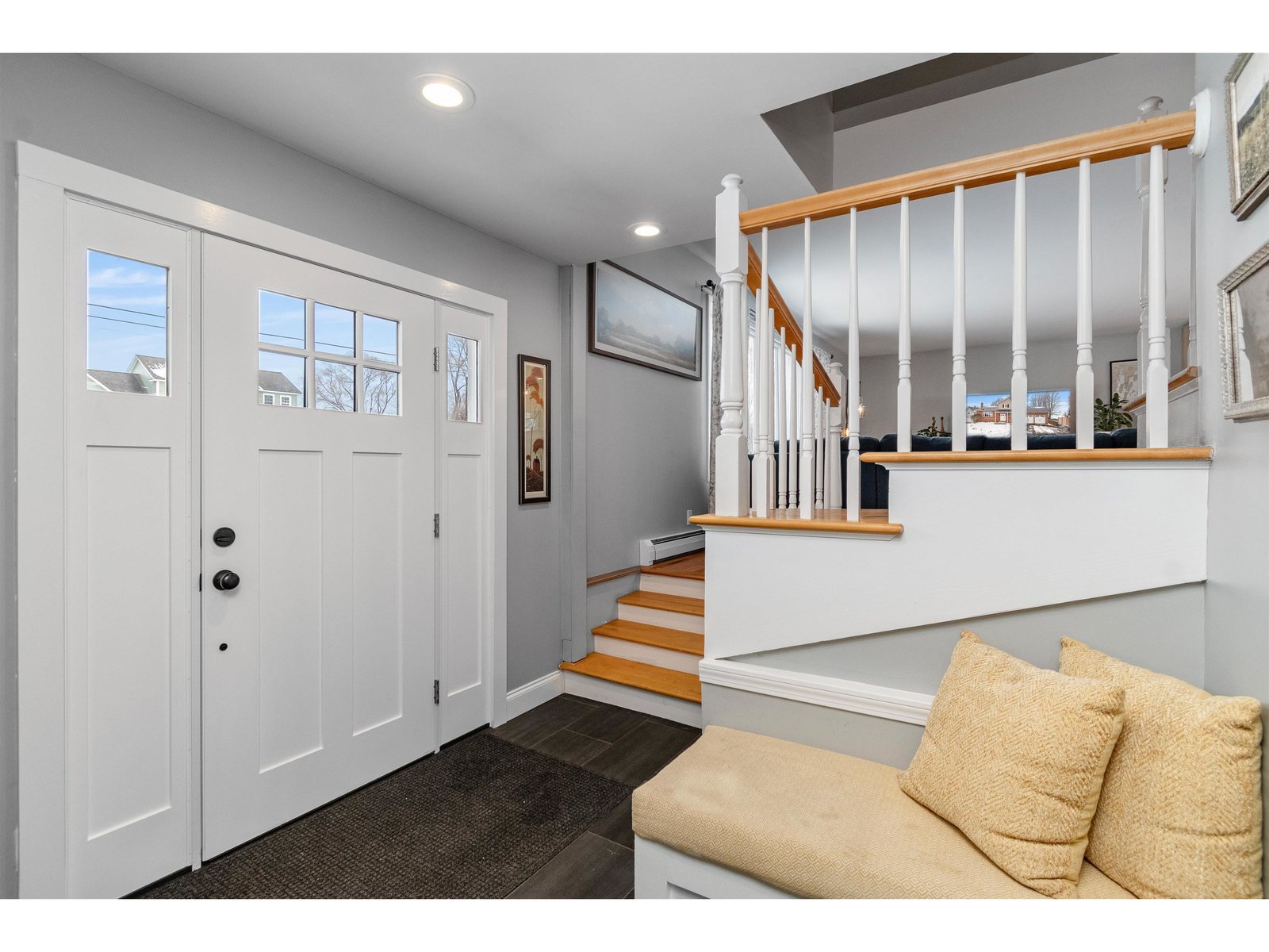 Upstairs: Private Bedrooms & Bath Await