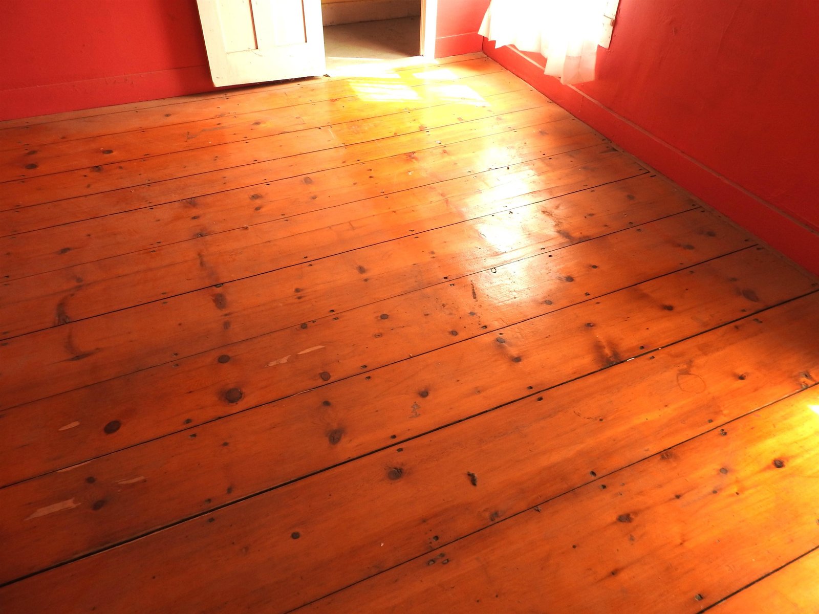 Beautiful old plank floors throughout