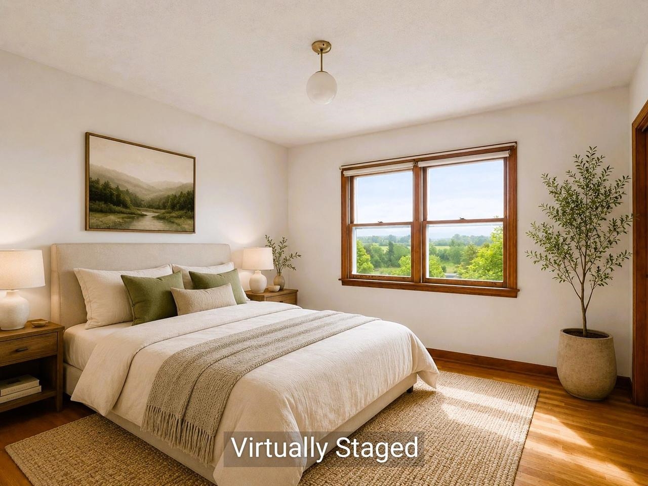 Lovely room w/hardwood floors