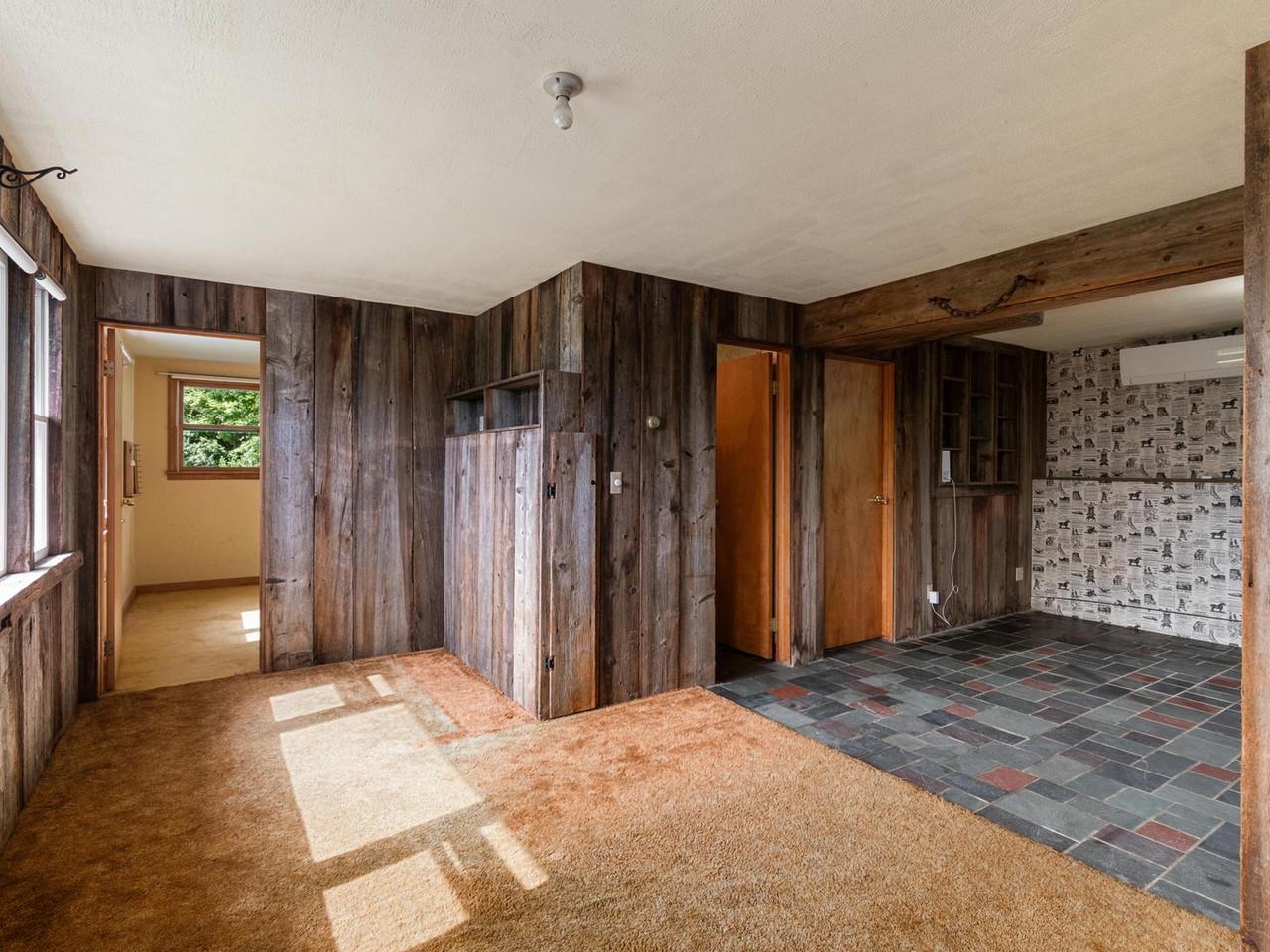 Paneled w/reclaimed barn board