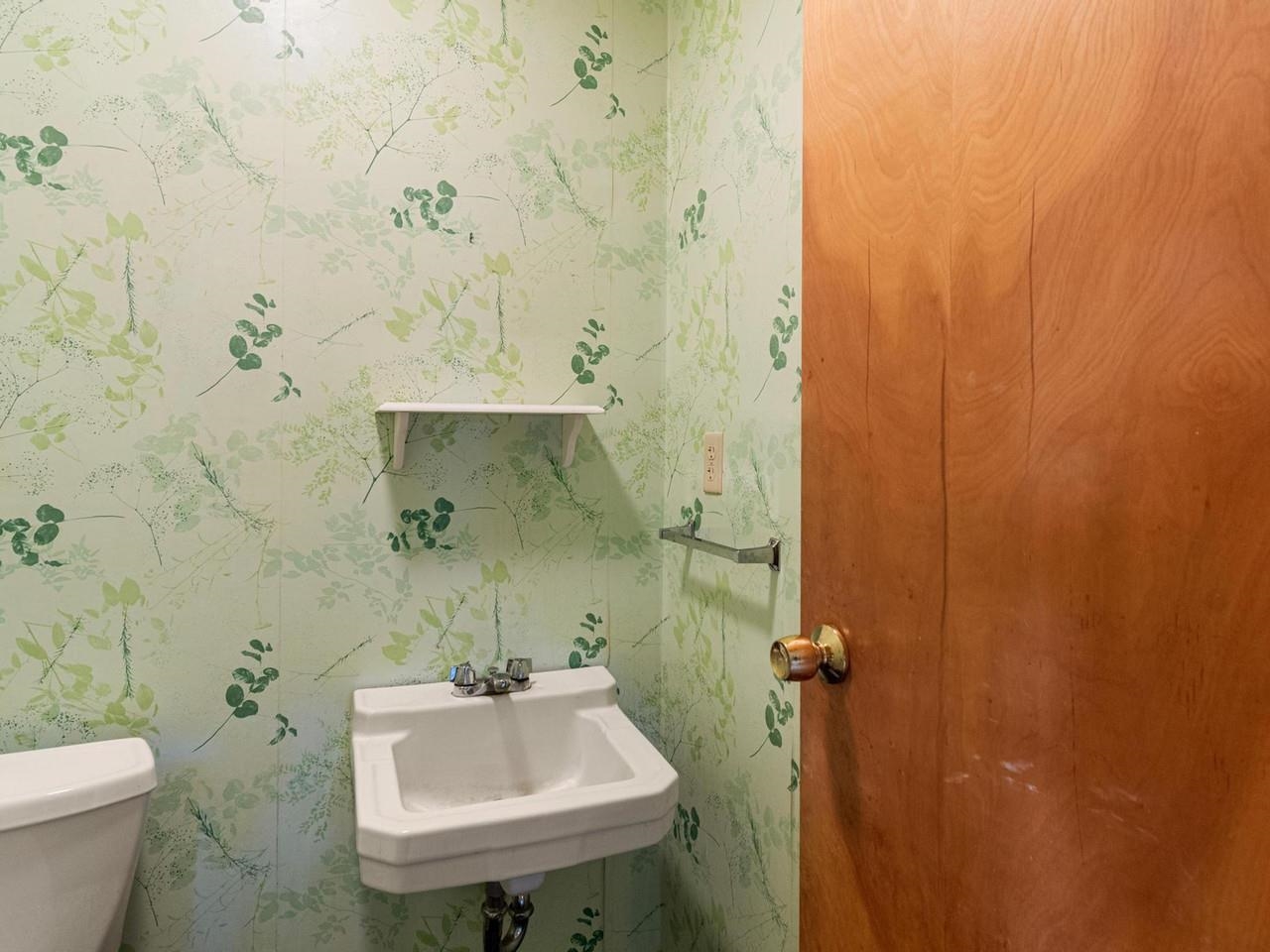 Half bath on lower level