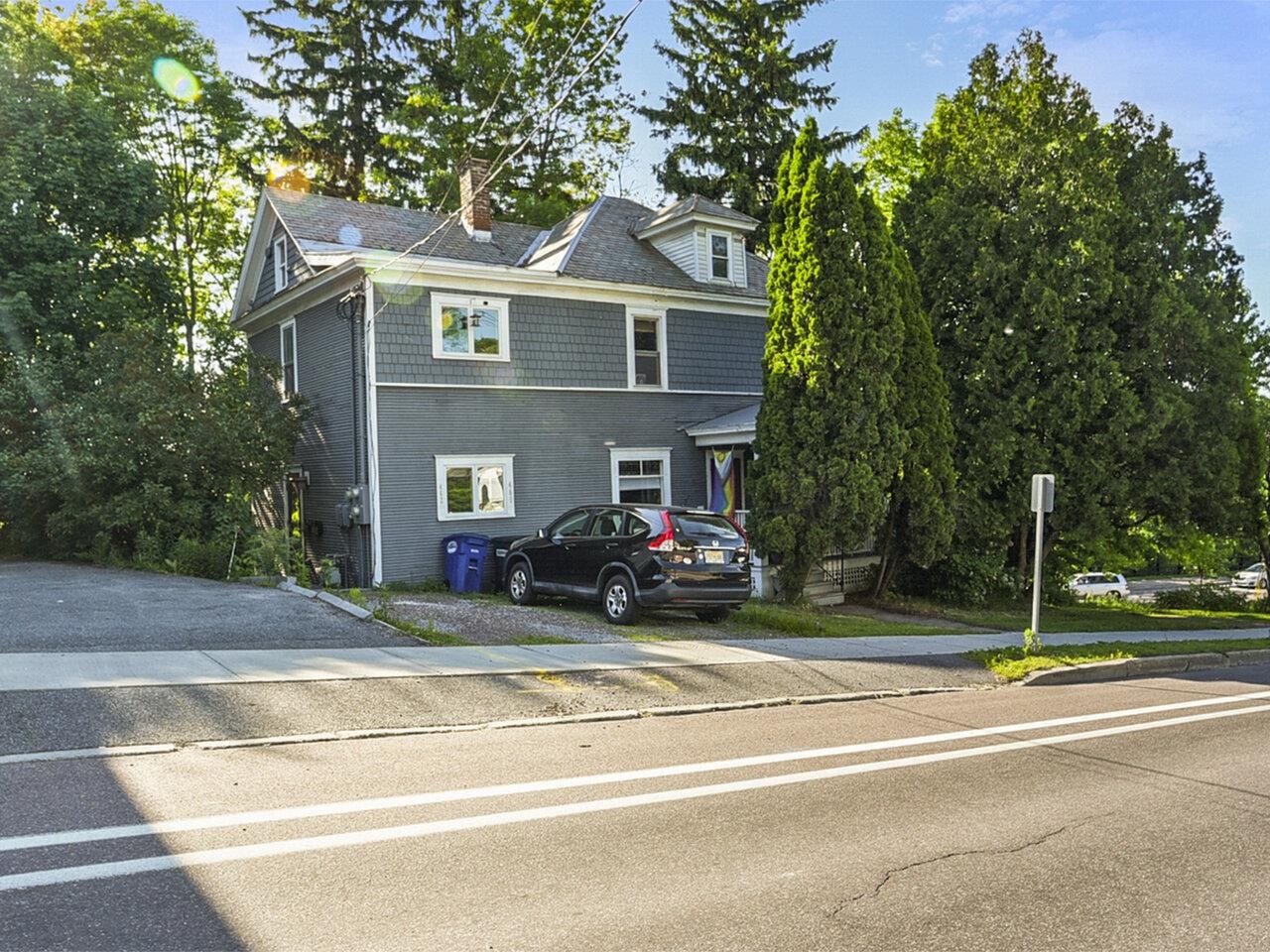 Bus stop in front of property