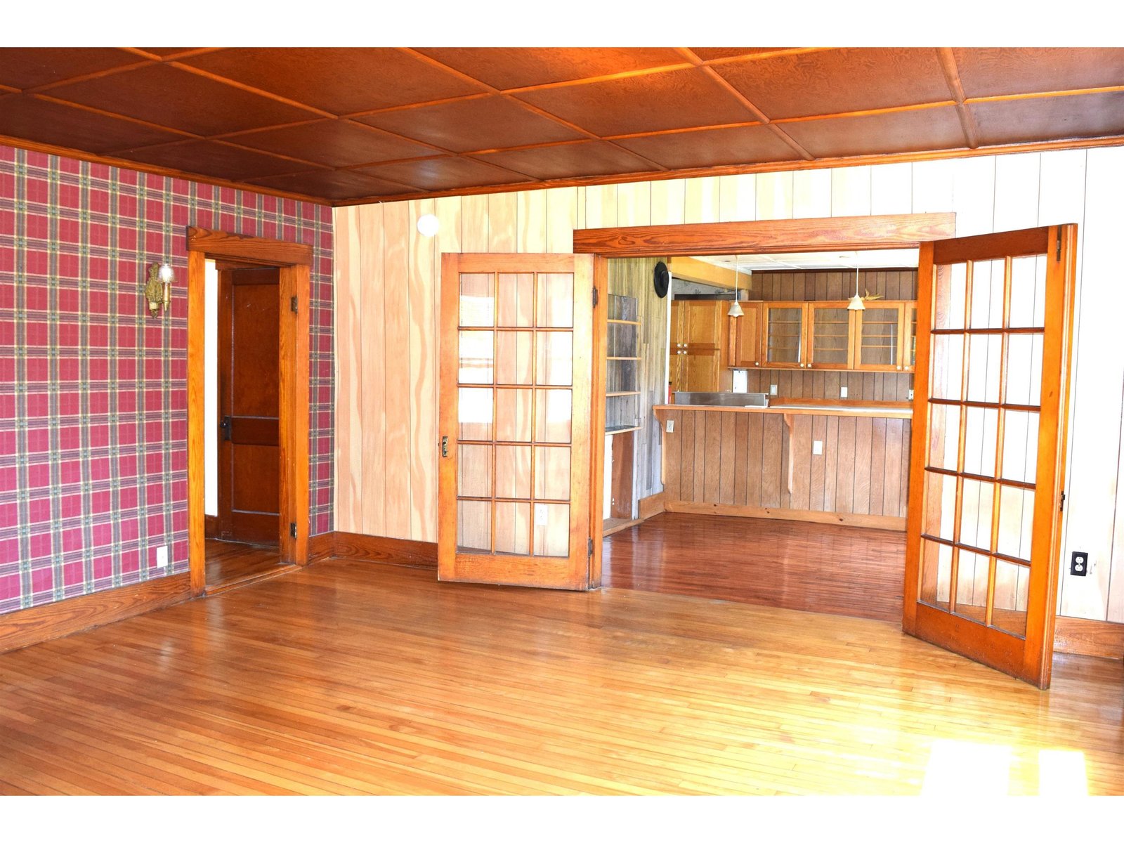 Looking into kitchen from living room