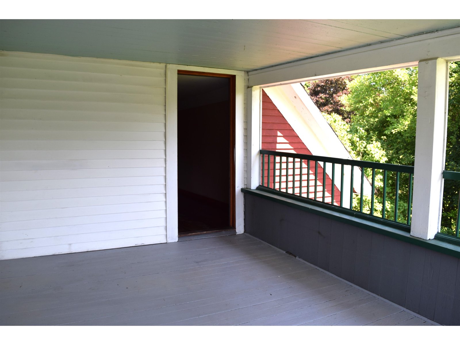 2nd floor porch looking at secondary egress