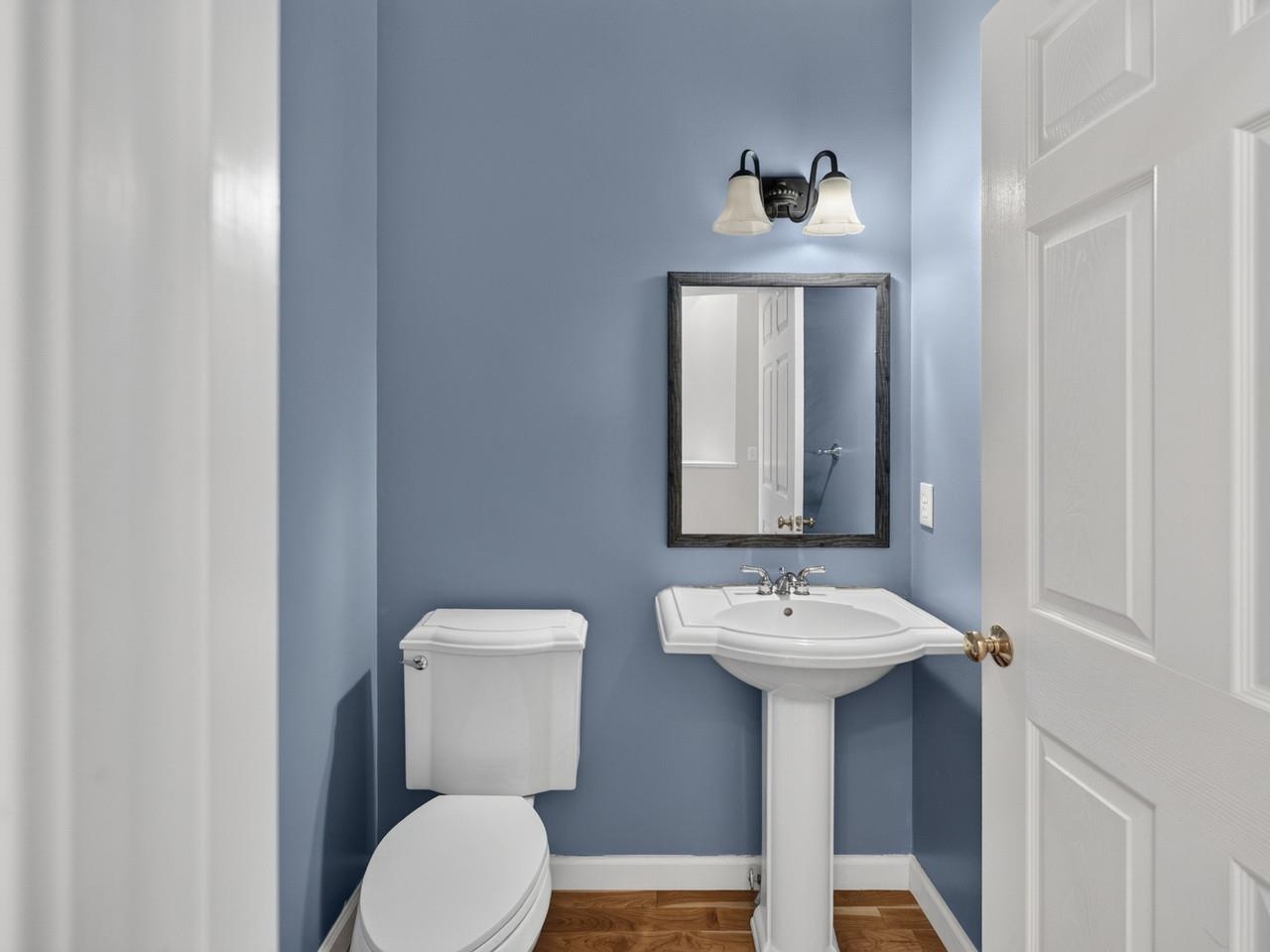 Freshly Painted Half Bath