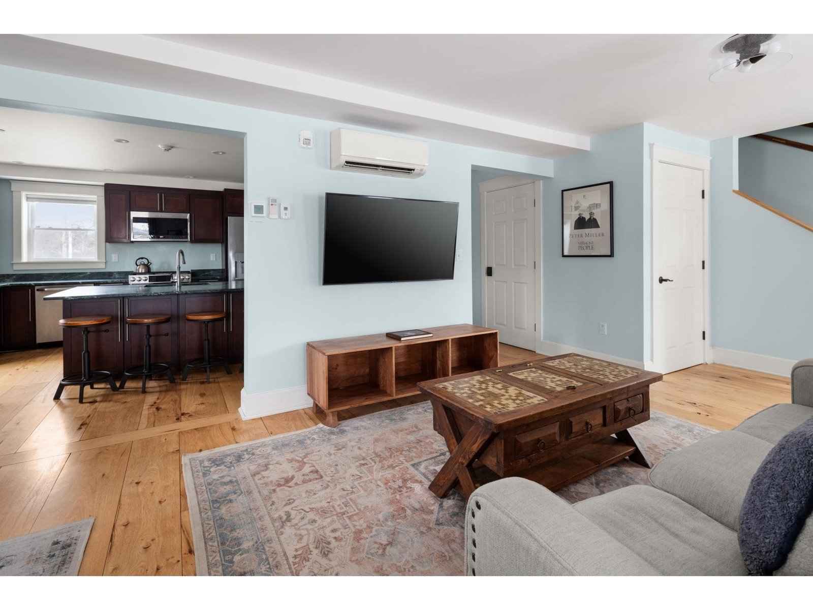 Unit 1 Living Room to Kitchen