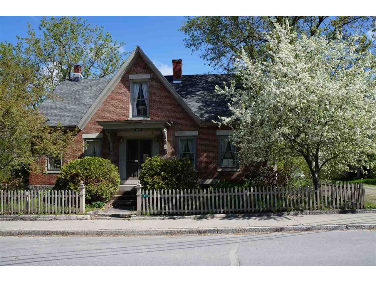 87 Main Street Plainfield, Vermont Sold in 2020