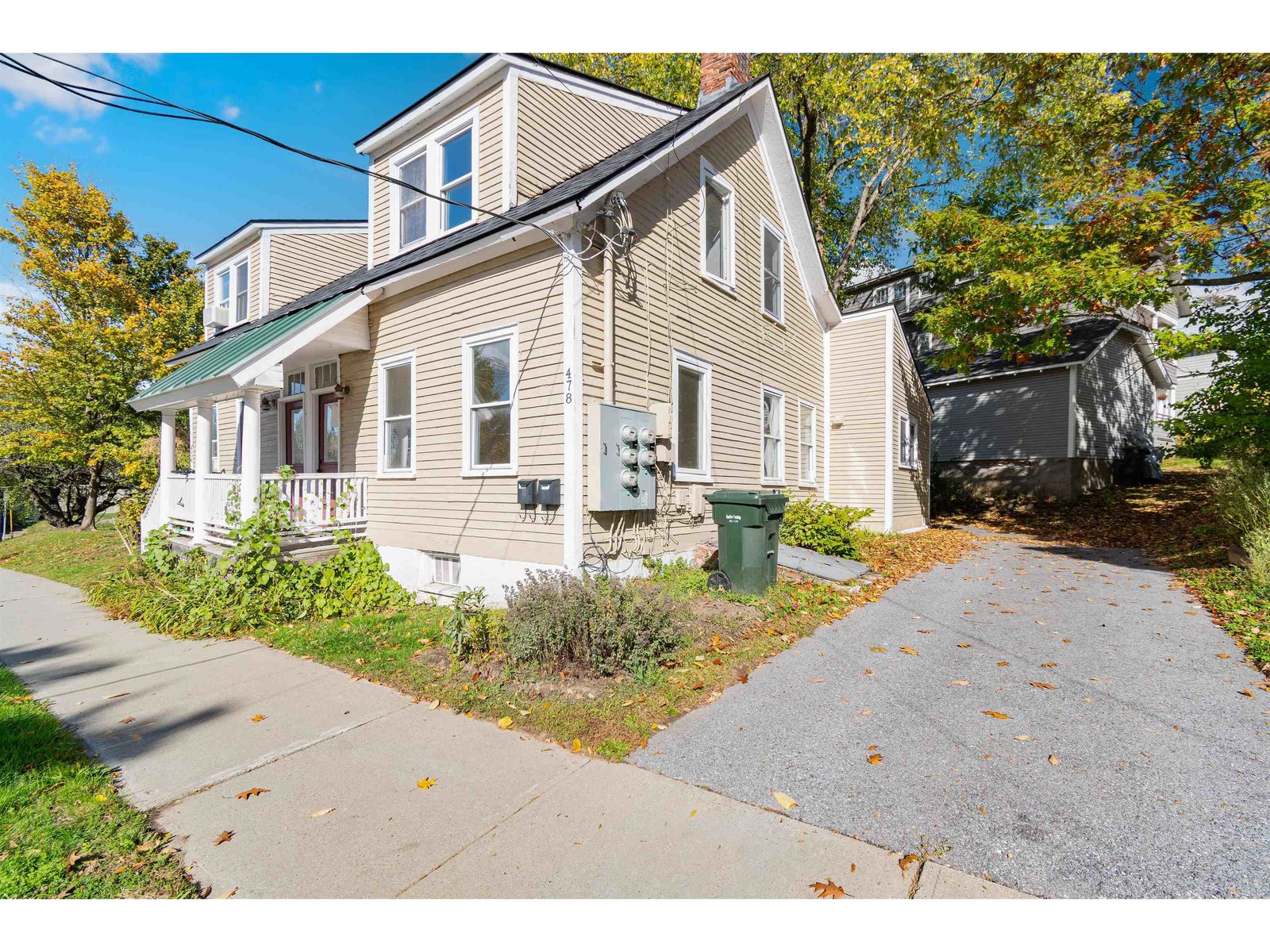 Paved Driveway to Rear Units