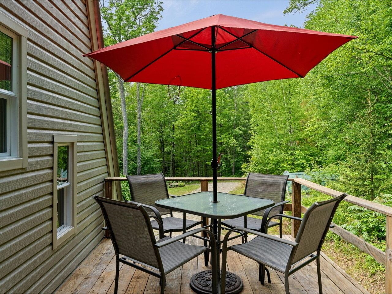 Deck off Kitchen, East-Facing