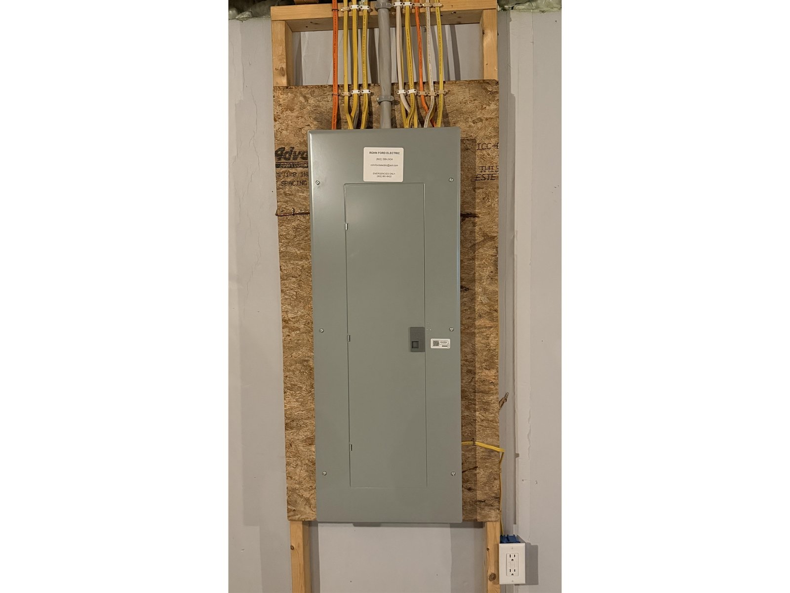 Large breaker panel
