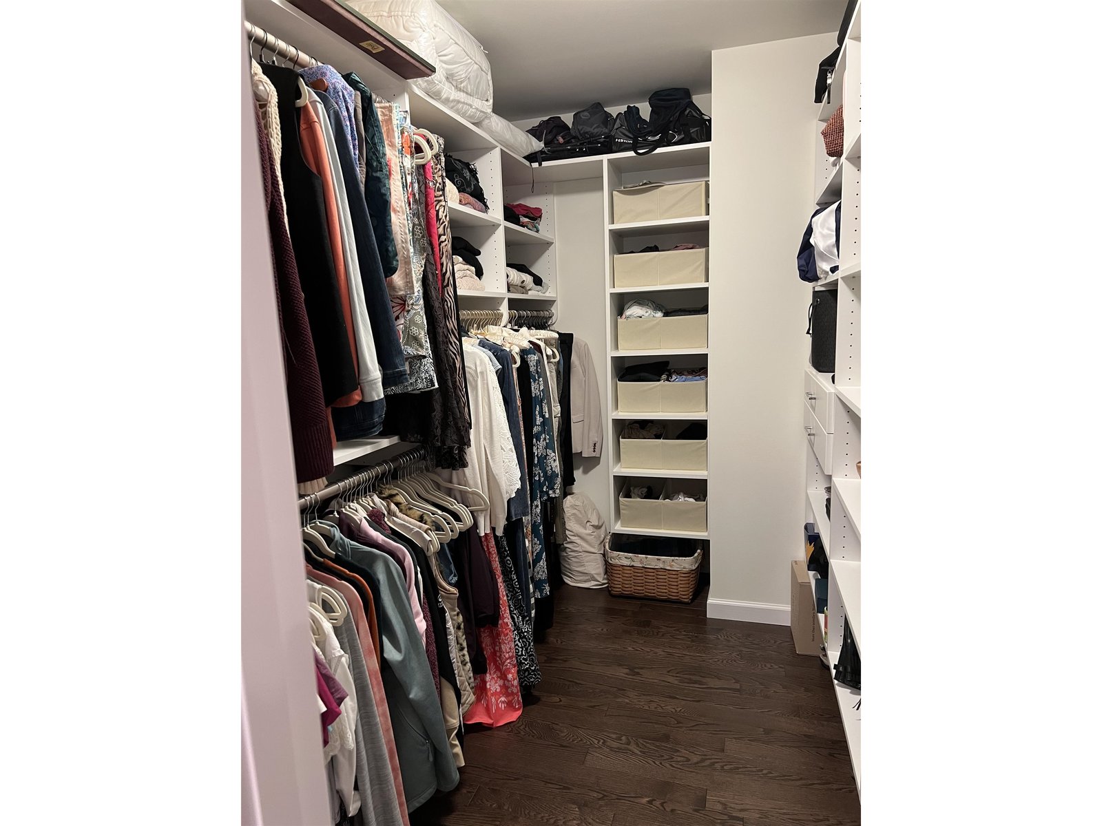 Walk-in closet in all bedrooms