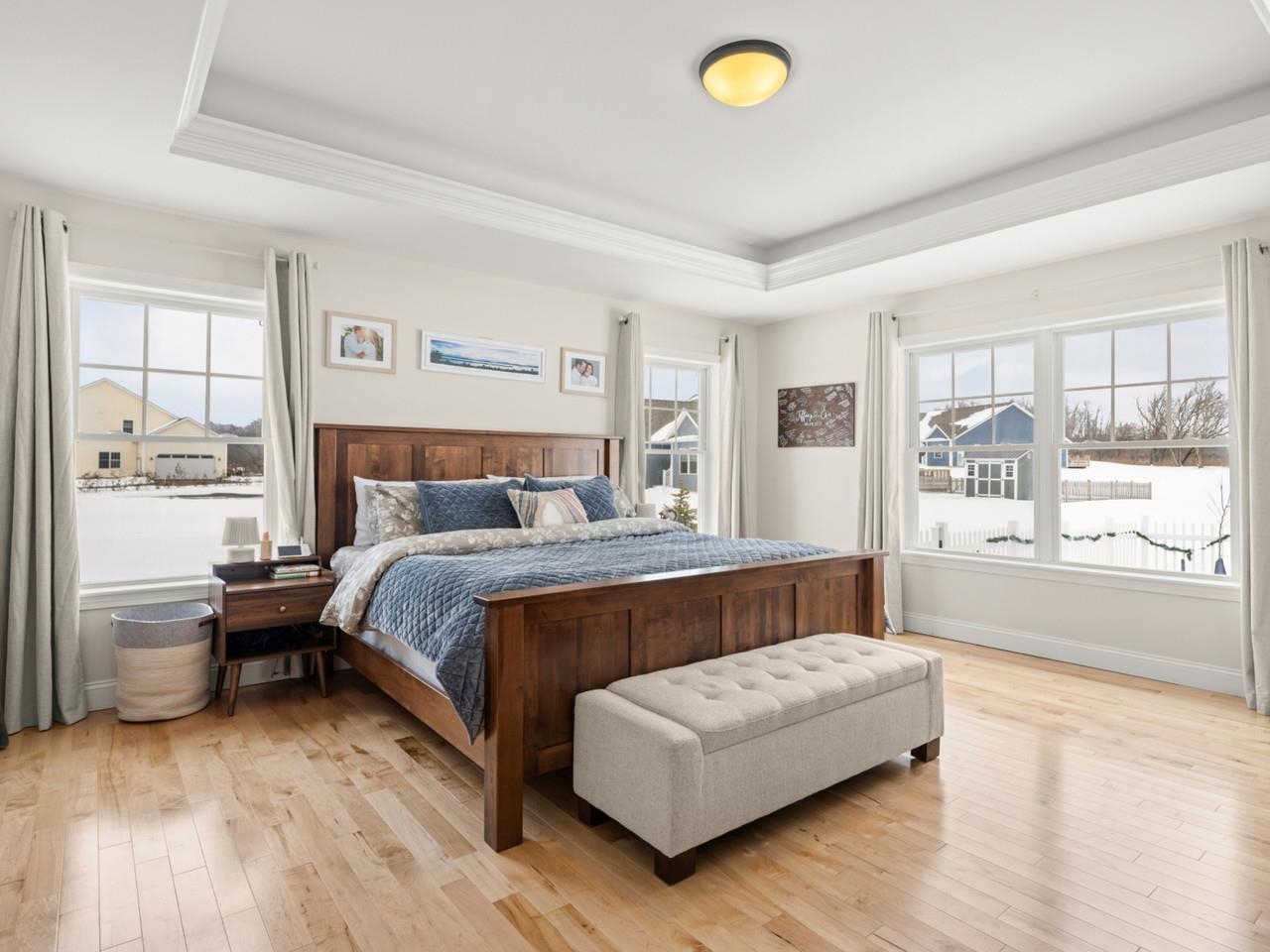 Sunny primary bedroom