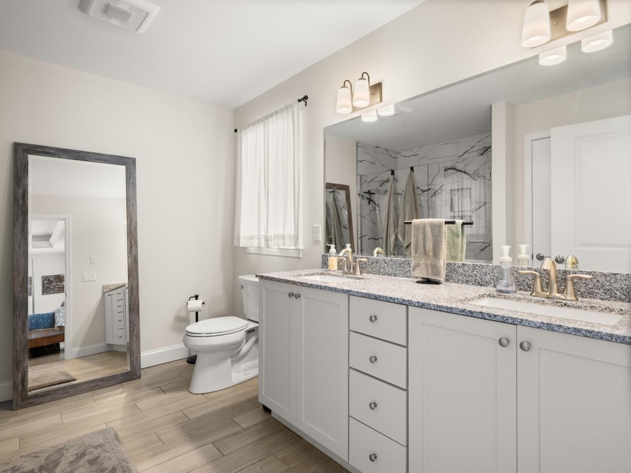 Bathroom with double vanity