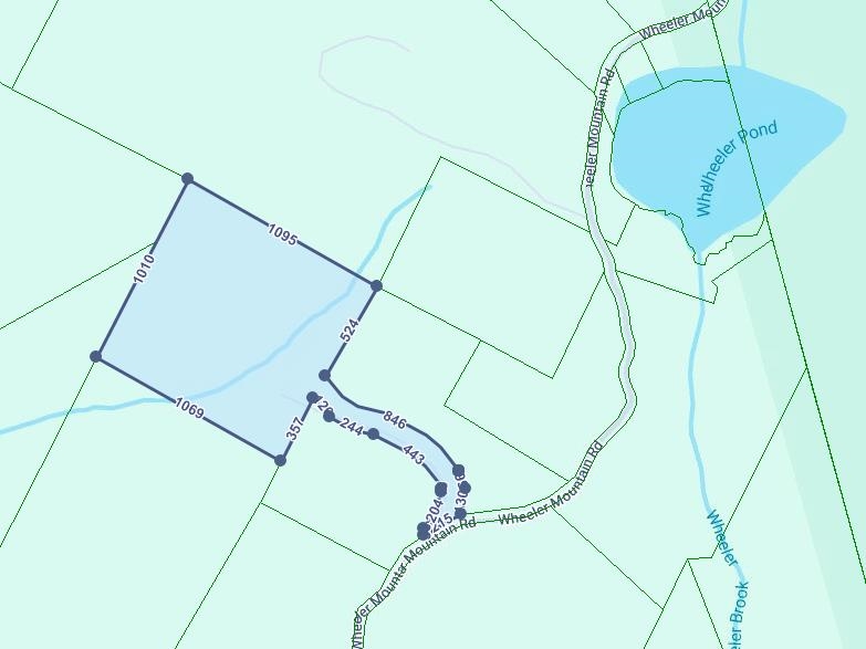 Map with dimensions