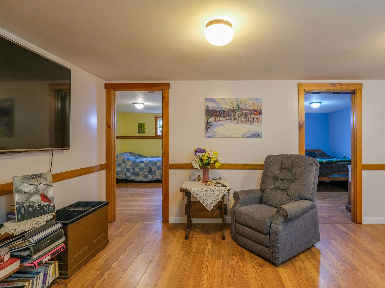 2 Bedrooms off lower living room