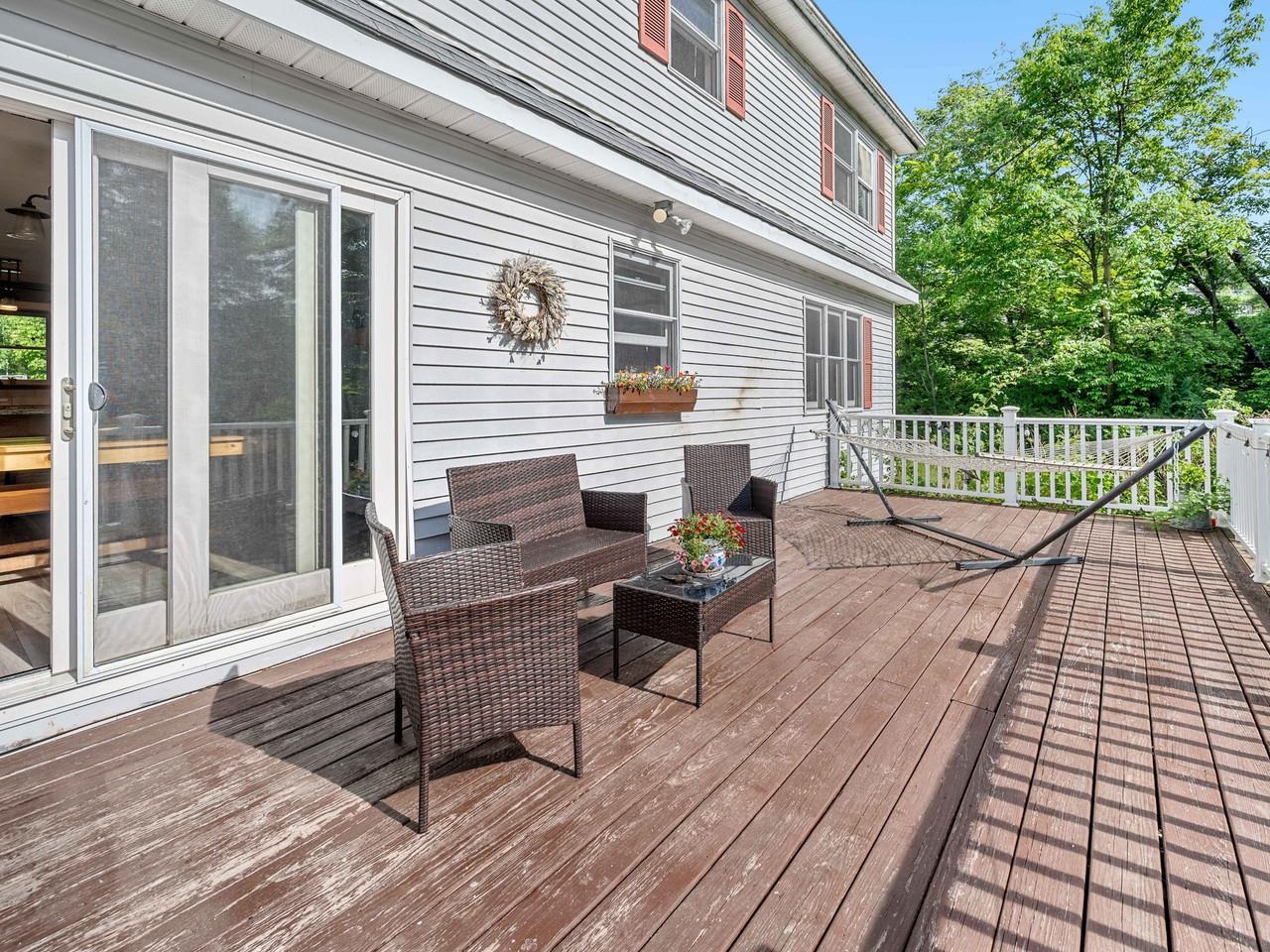 Deck off the kitchen