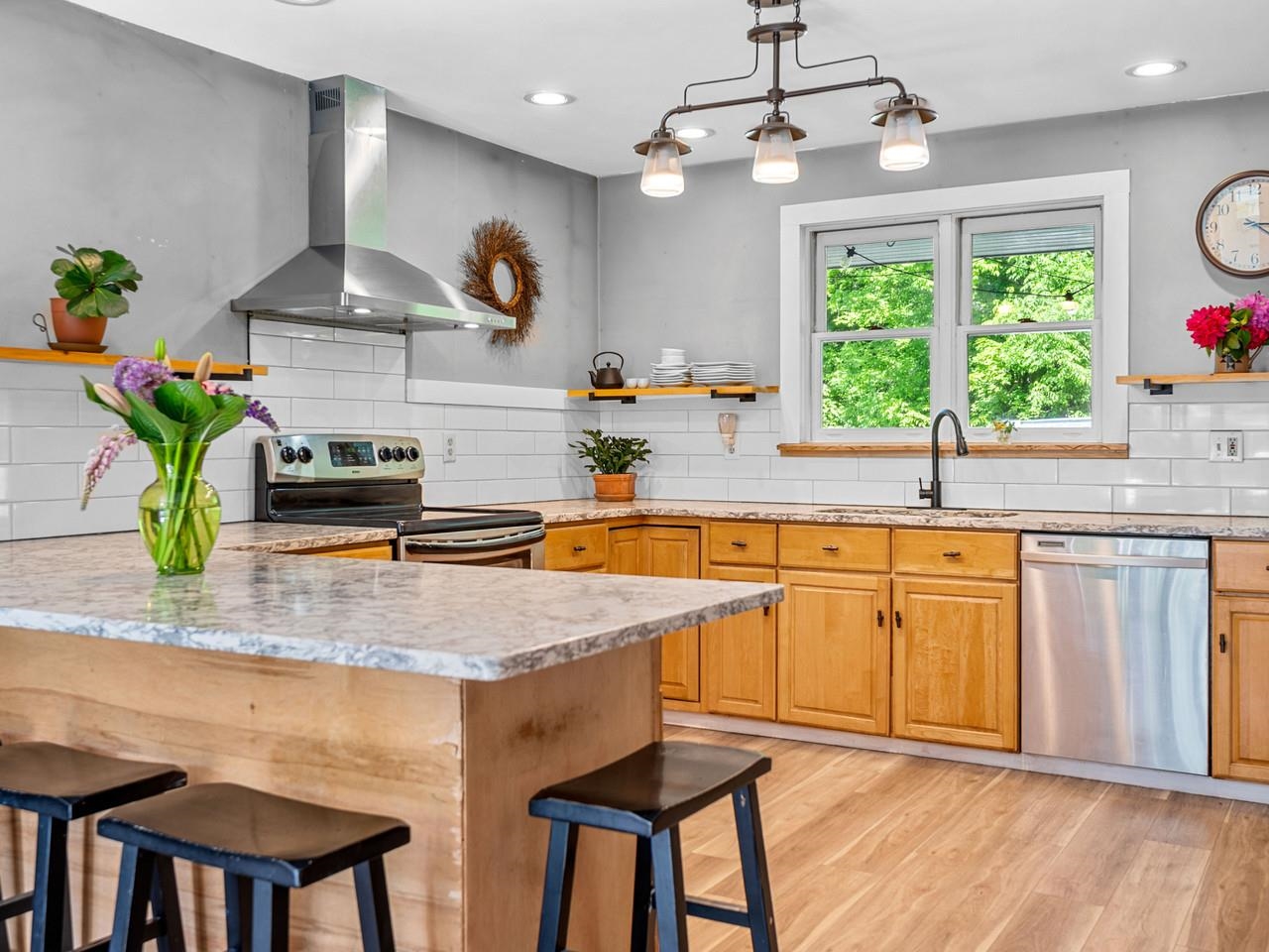 Open-concept kitchen