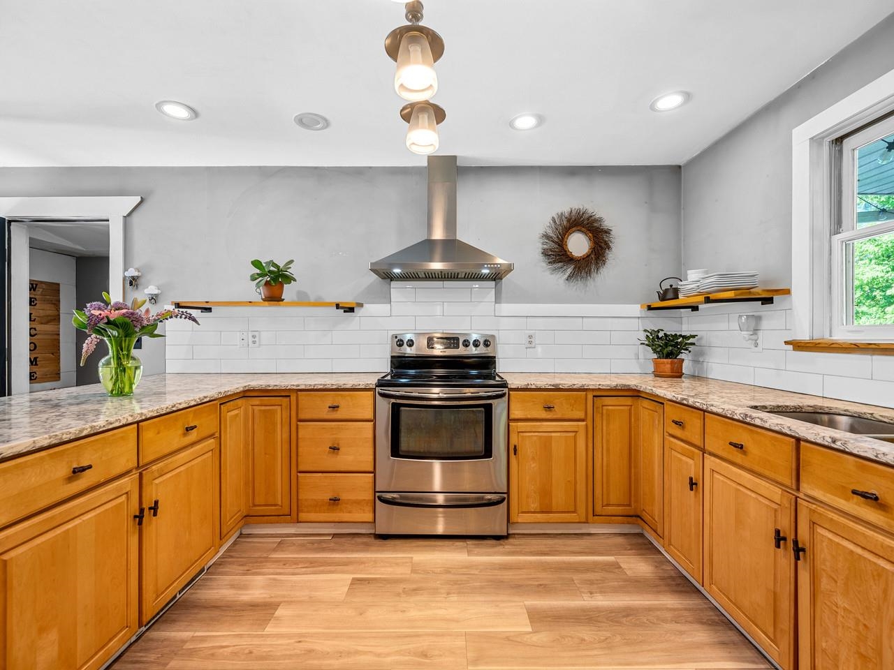 Kitchen to mudroom view