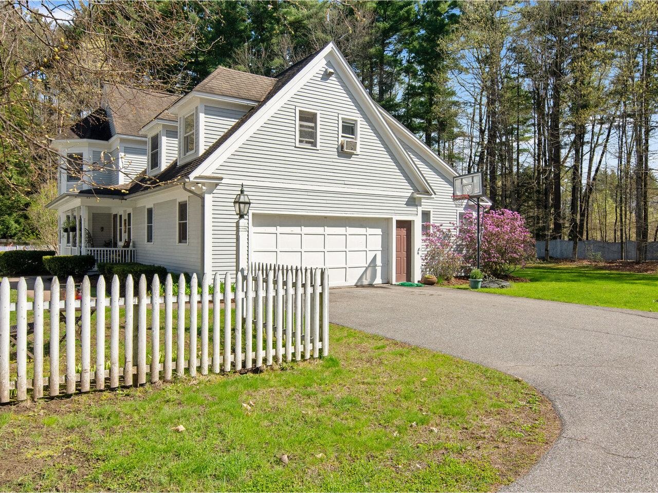 Driveway and two-car garage