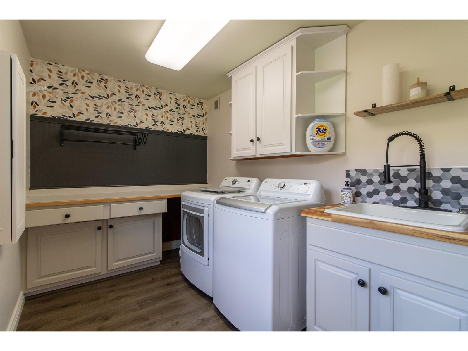 Laundry room on the main floor