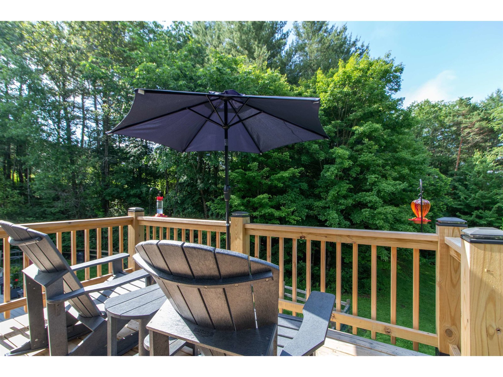 Back deck off the main floor living area