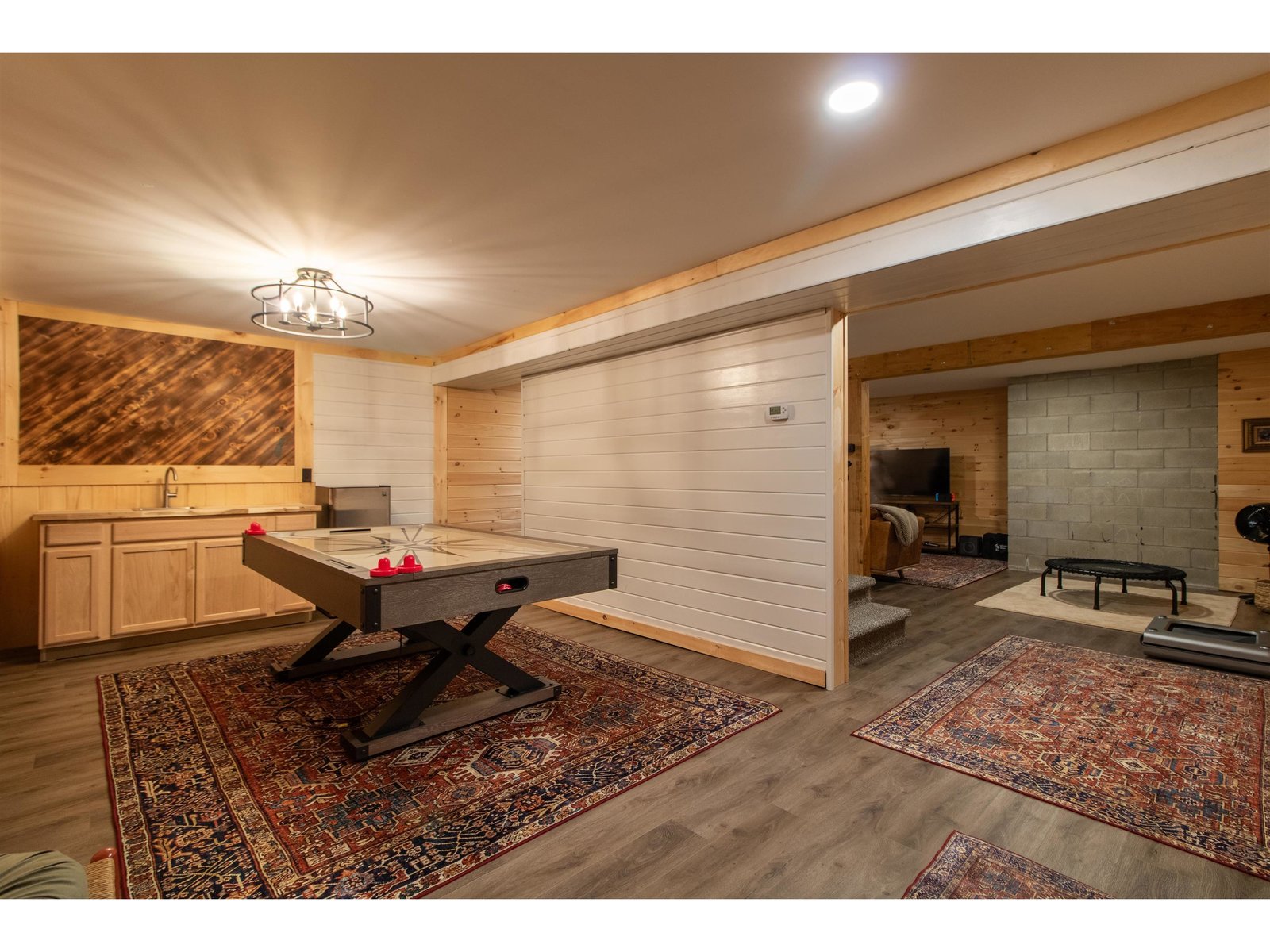 Lower level rec room