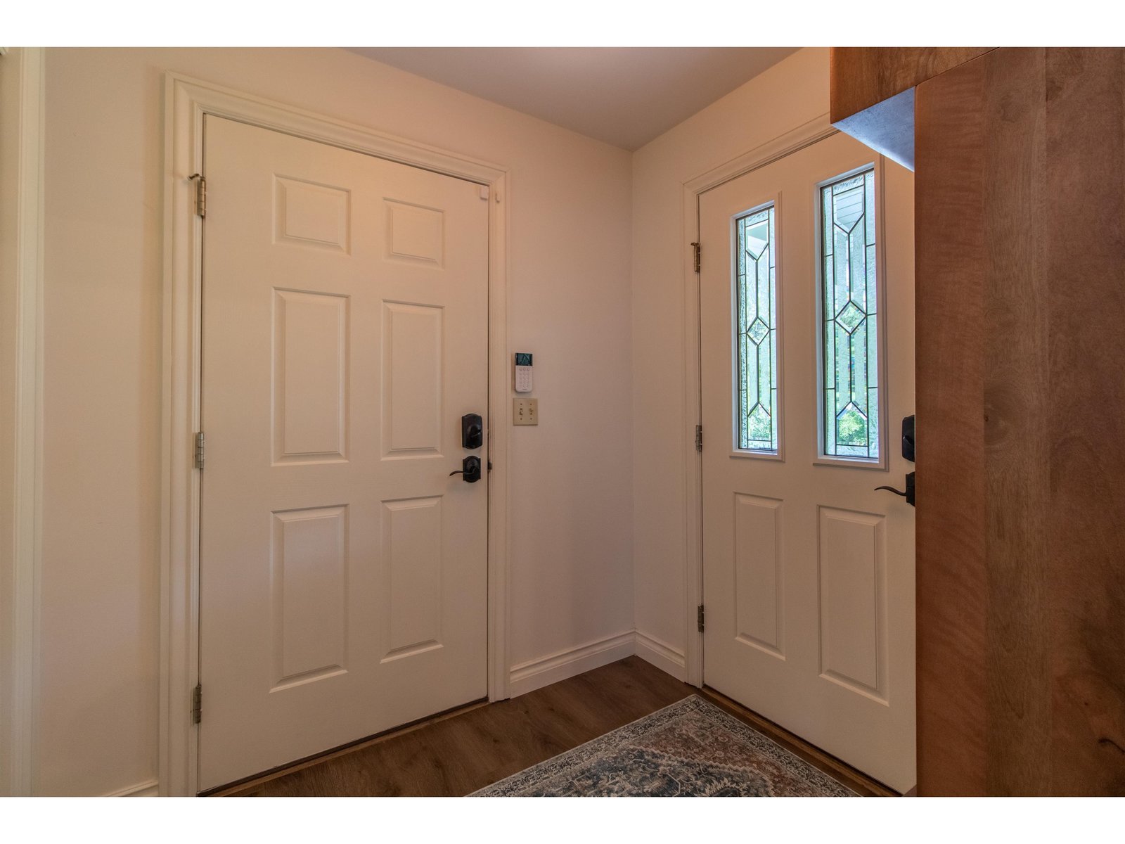 Mudroom entrance from the attached garage