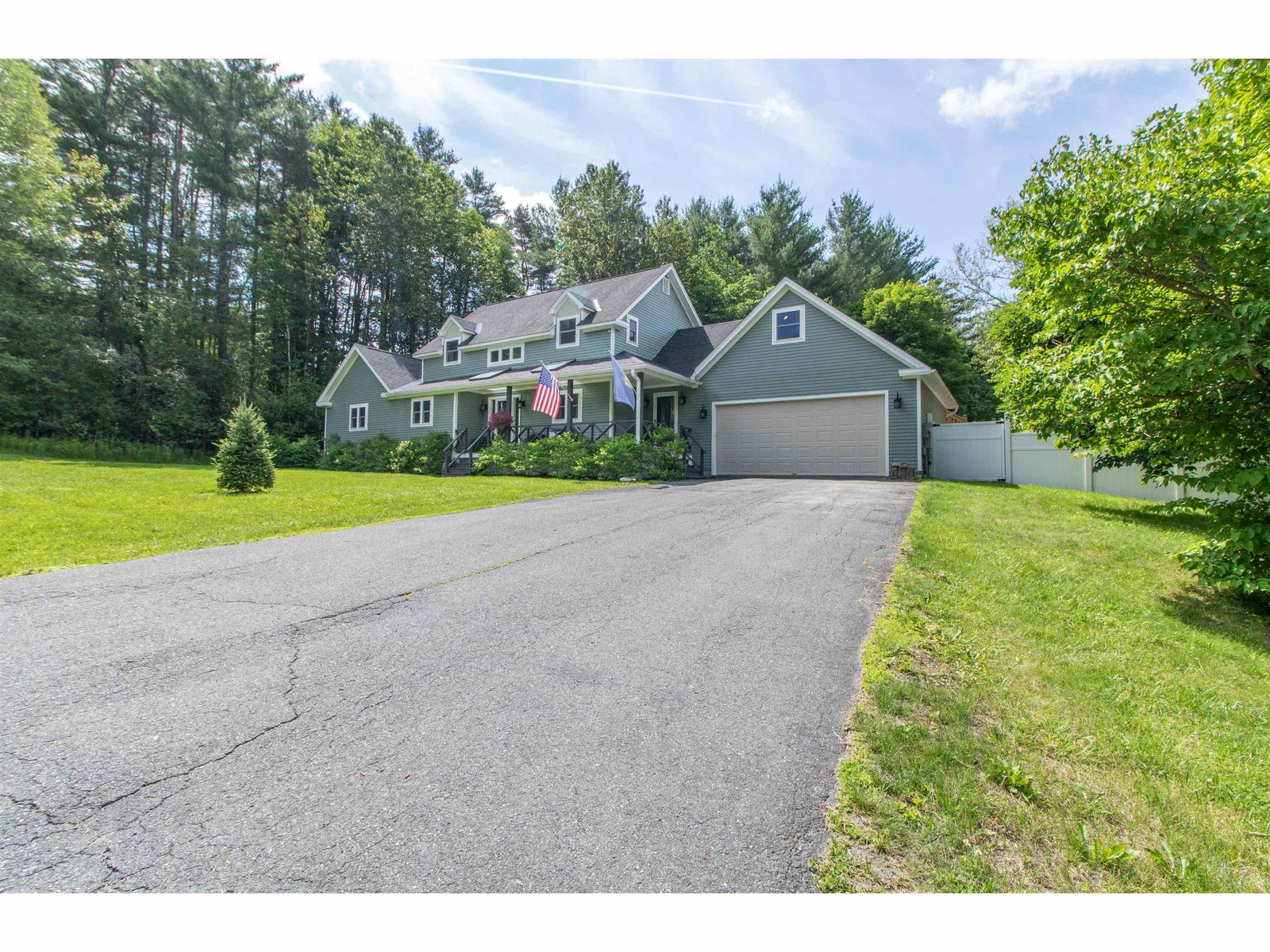 Paved driveway