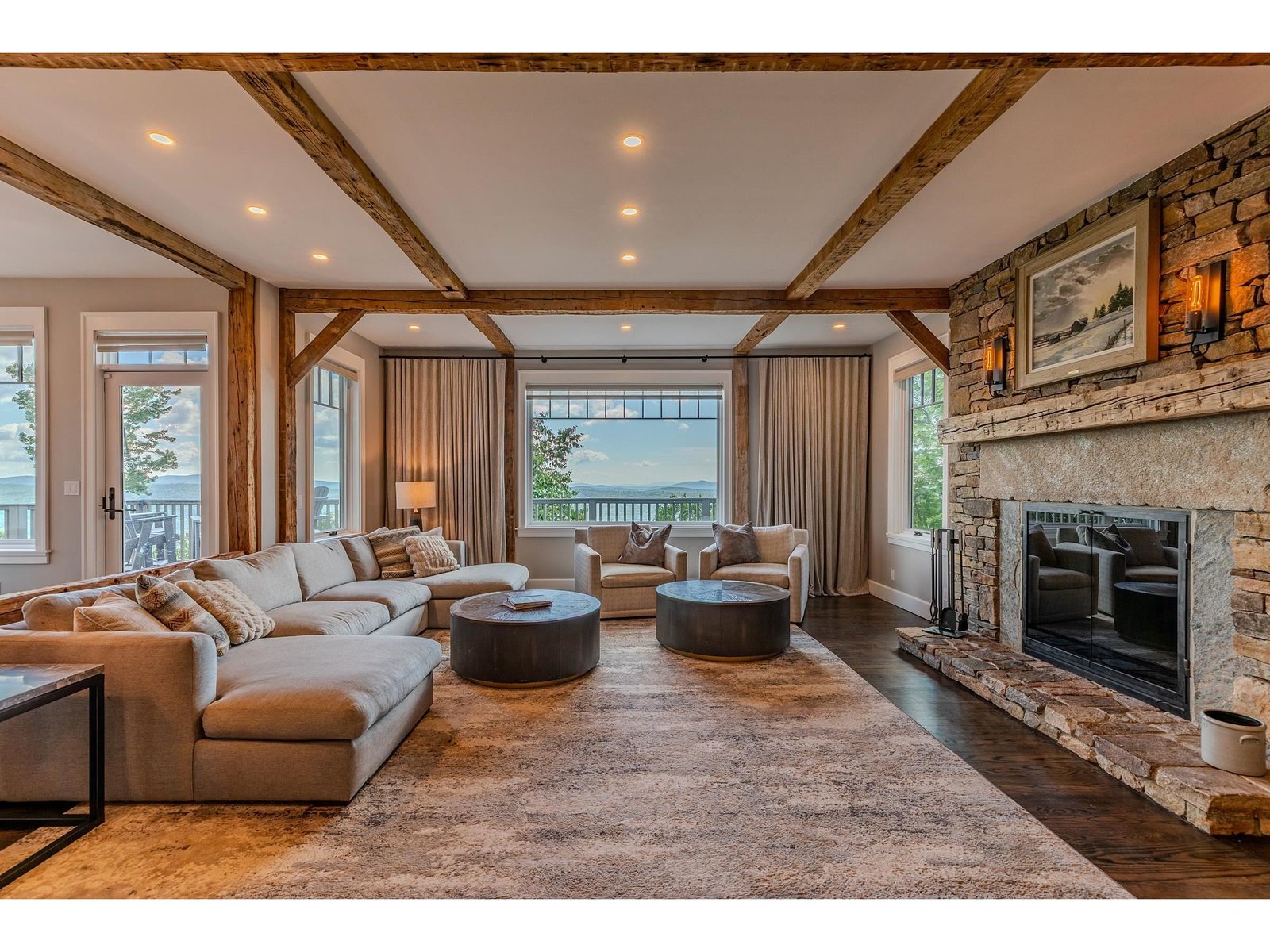 Living room with long range views