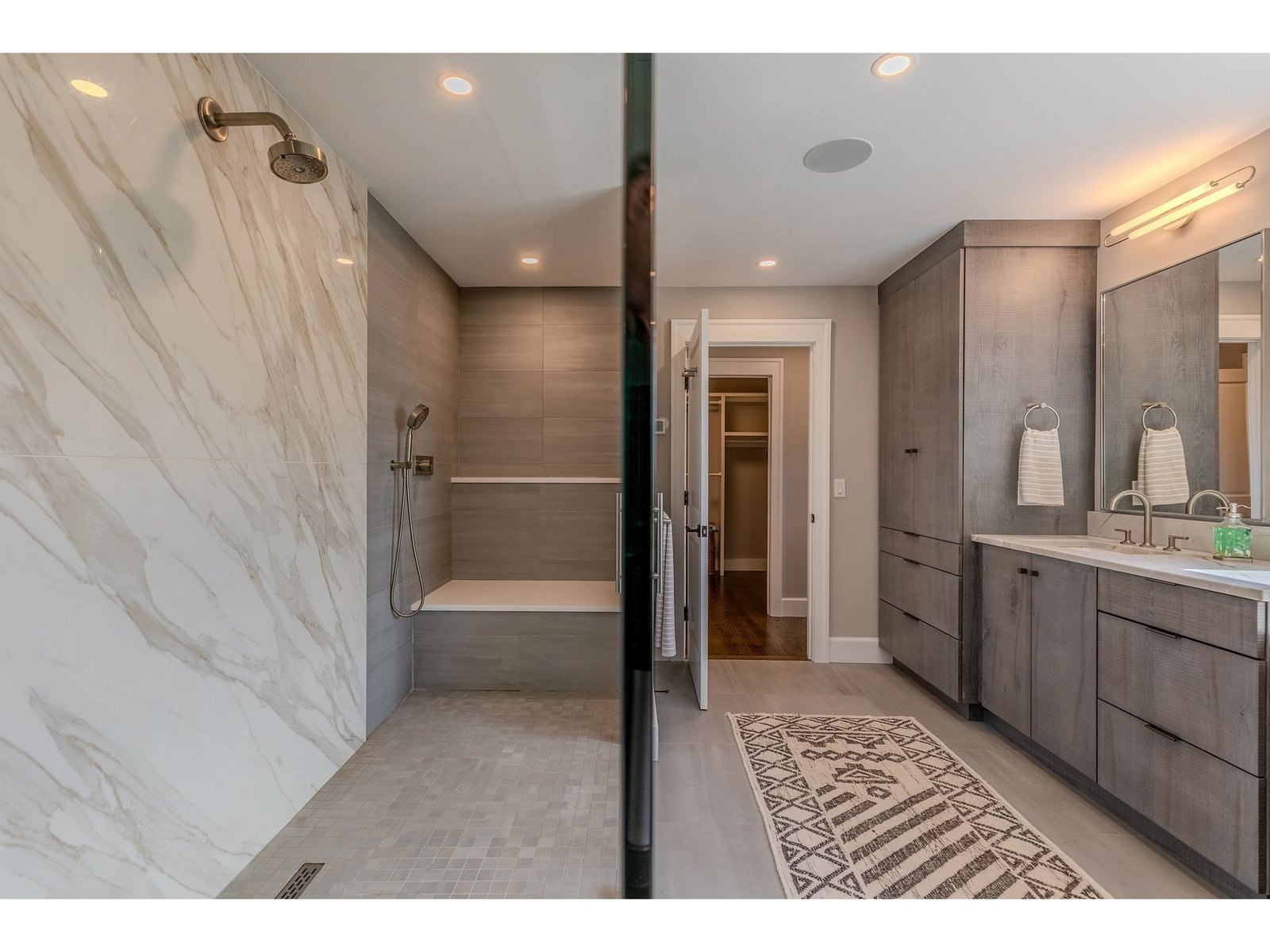 Even has a dog shower area