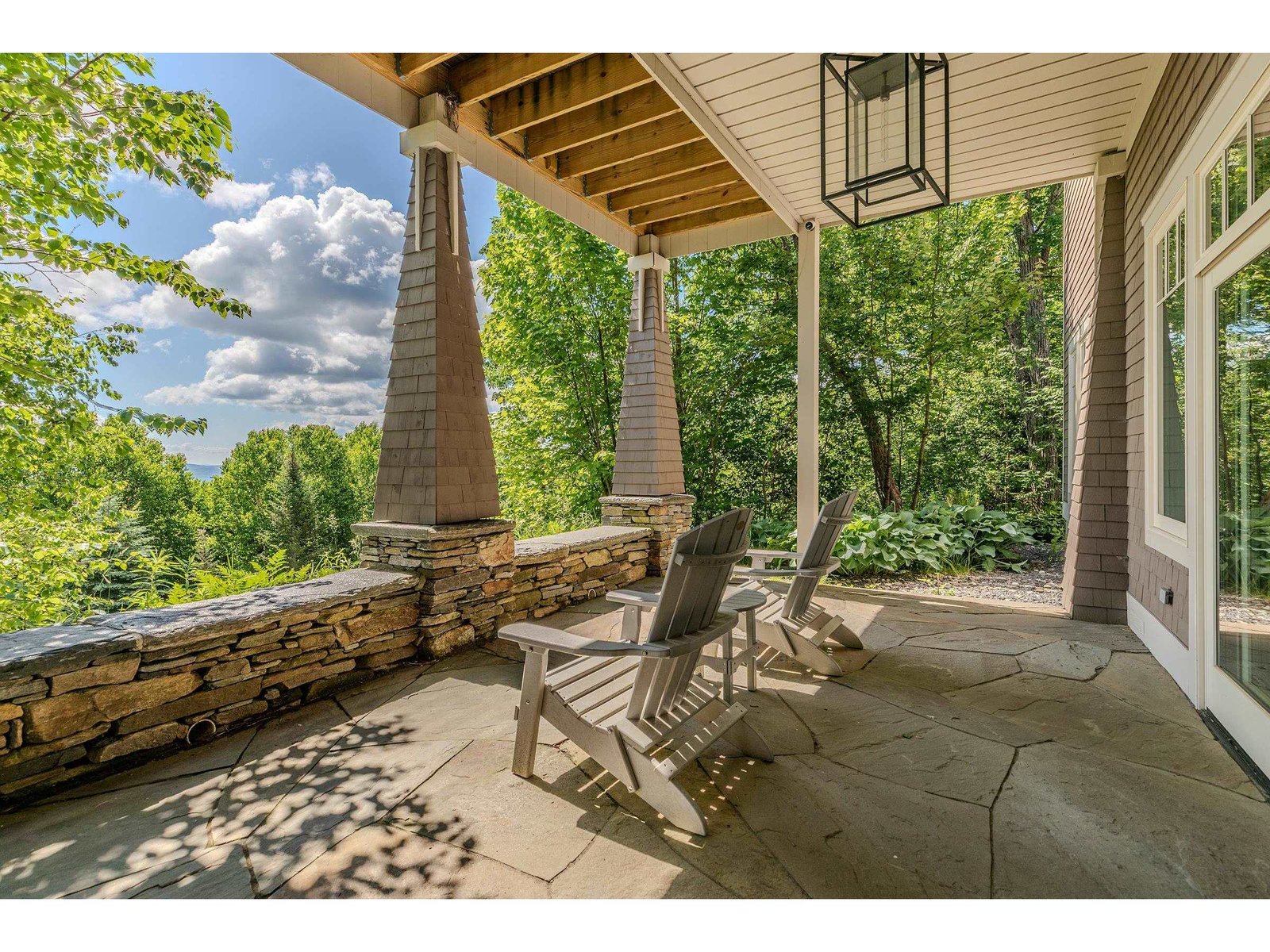 Lower stone patio
