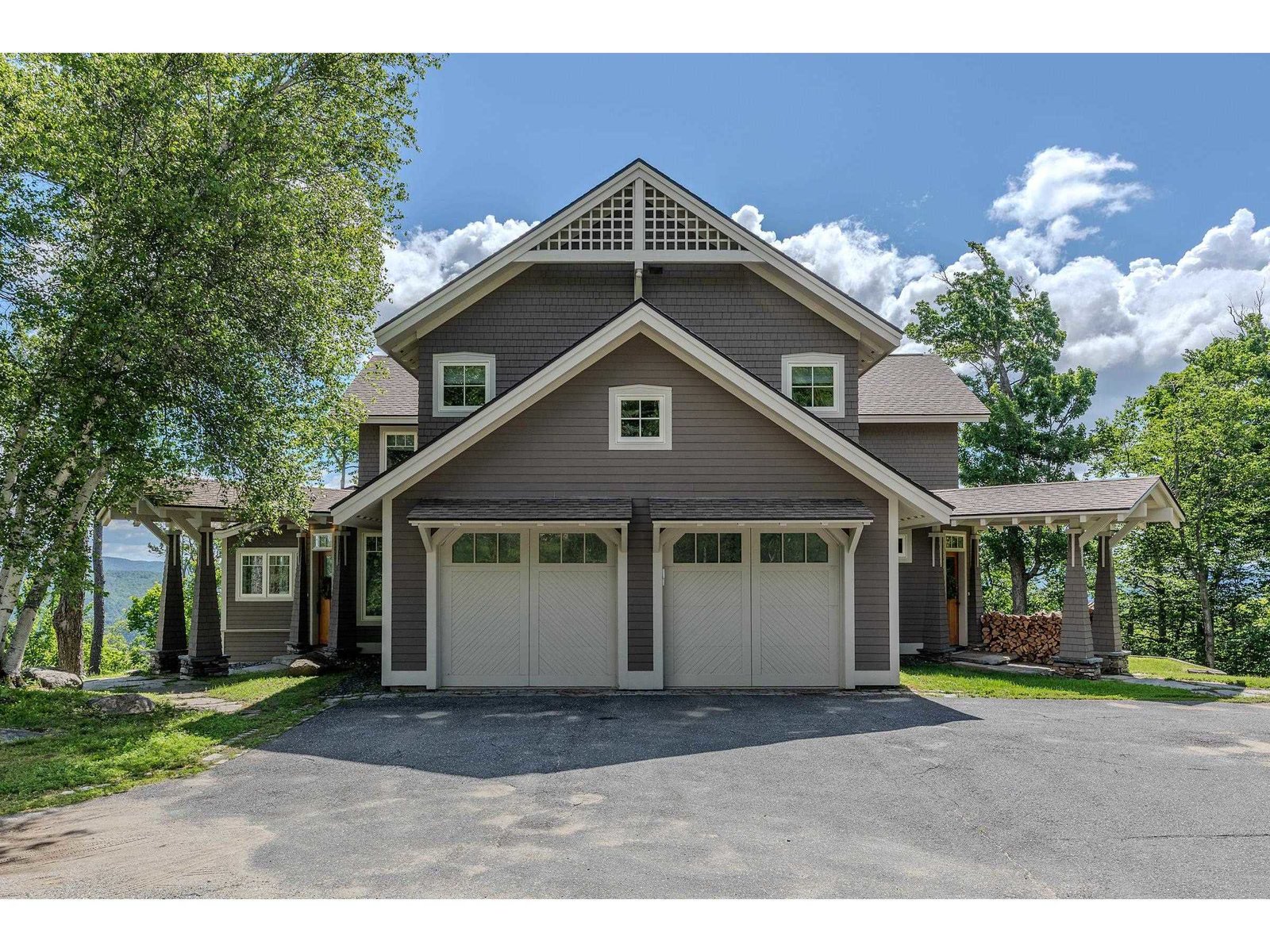 2 car garage with ski tune area