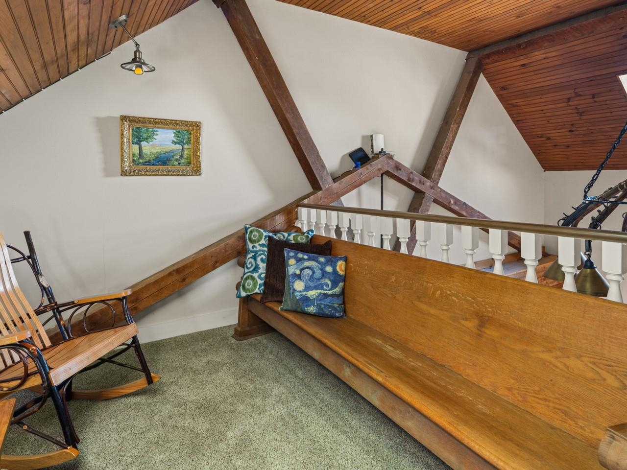 Loft with Exposed Beams