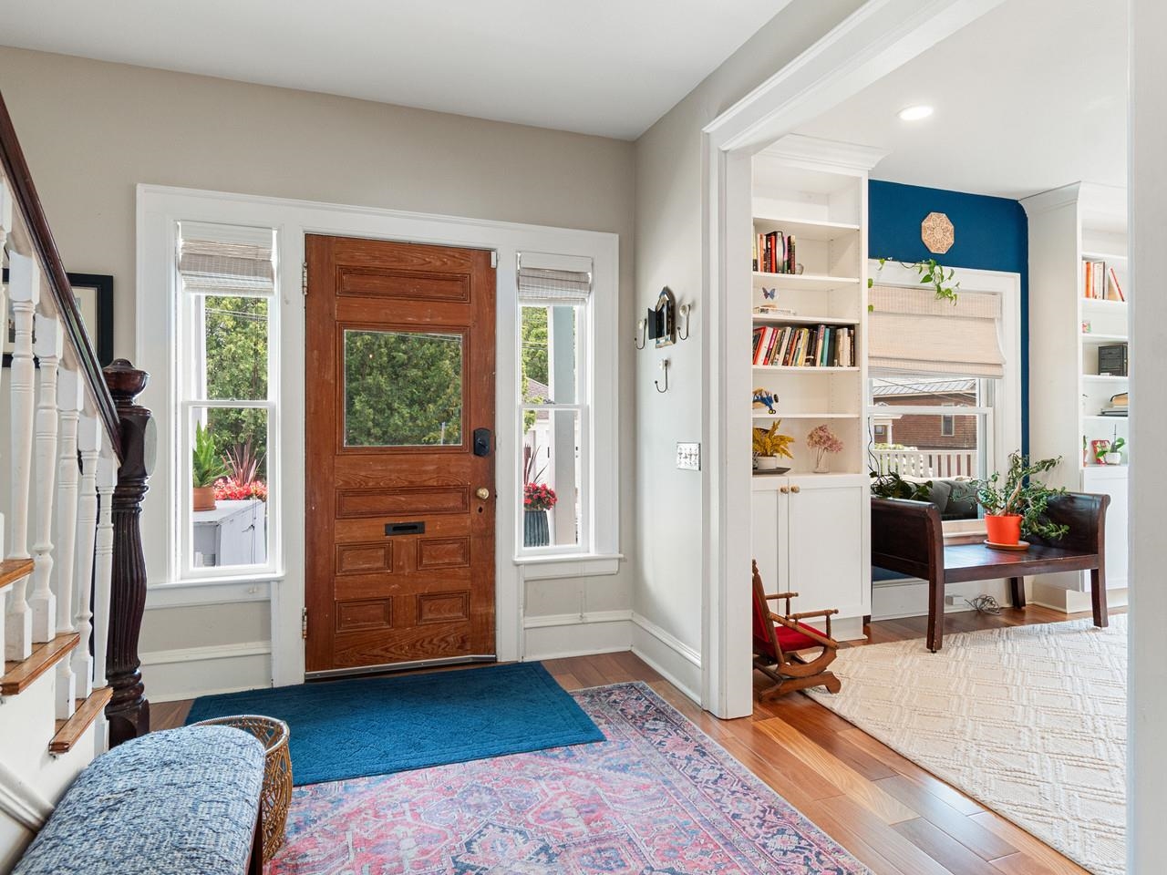 Antique solid wood door
