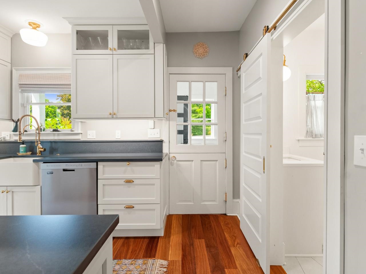 Kitchen to back mudroom