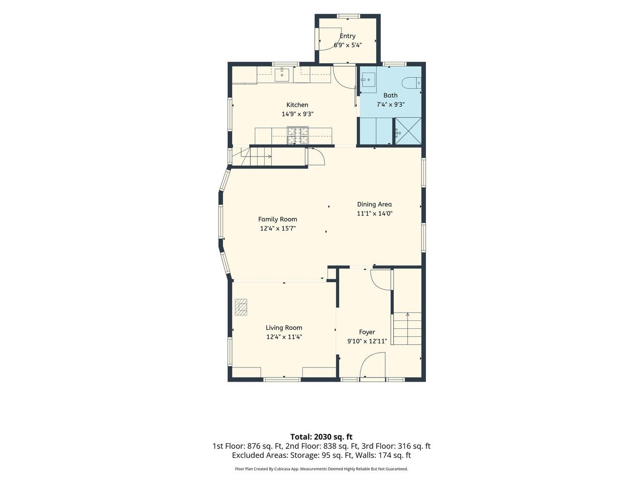 Floor plan on main level
