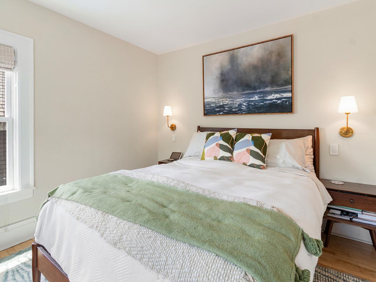 Framed w/ wall sconces