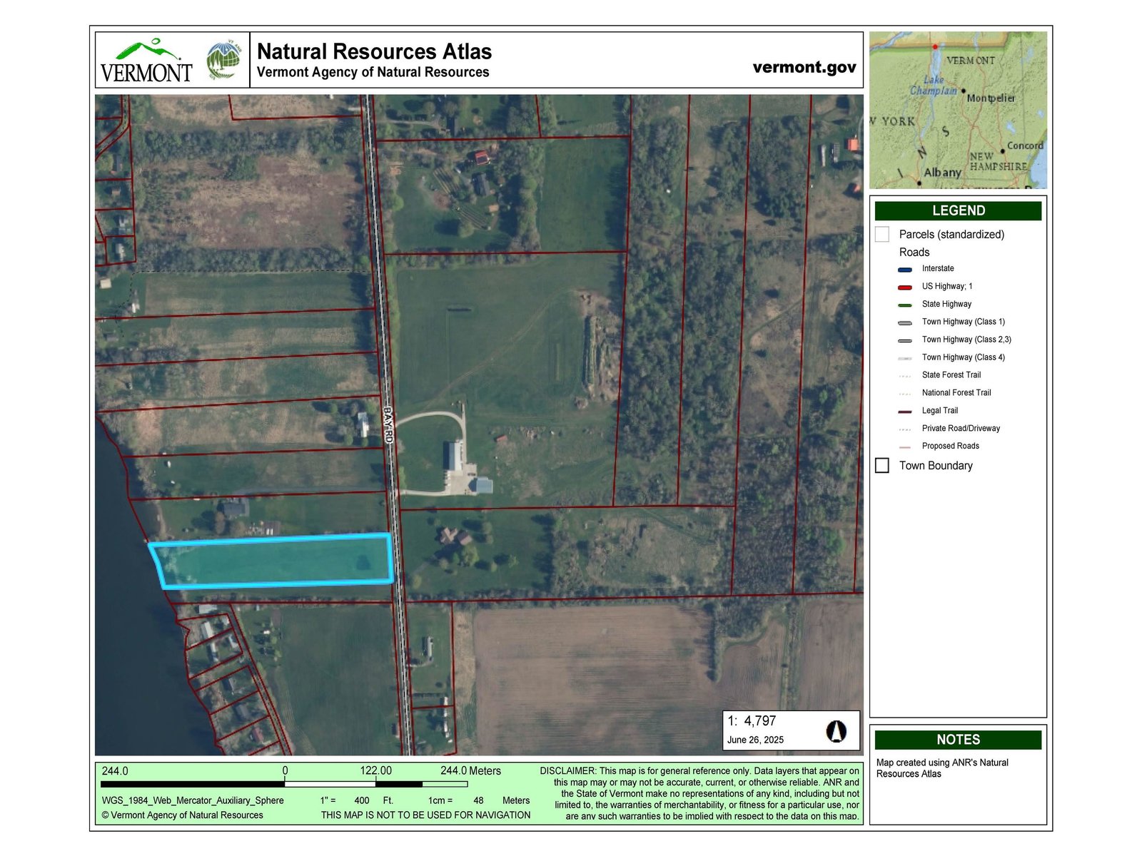Approx Location of Shared Lake Front Lot