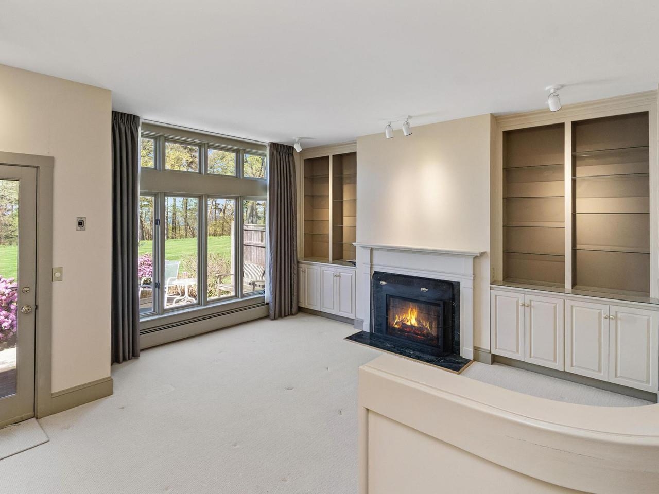 Living room with deck access