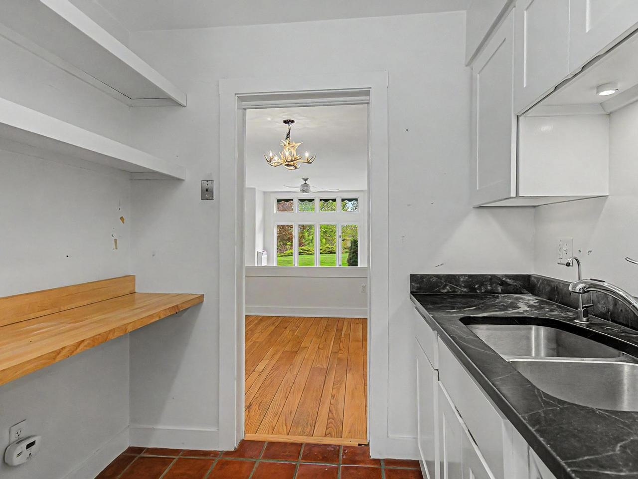 Kitchen to dining view