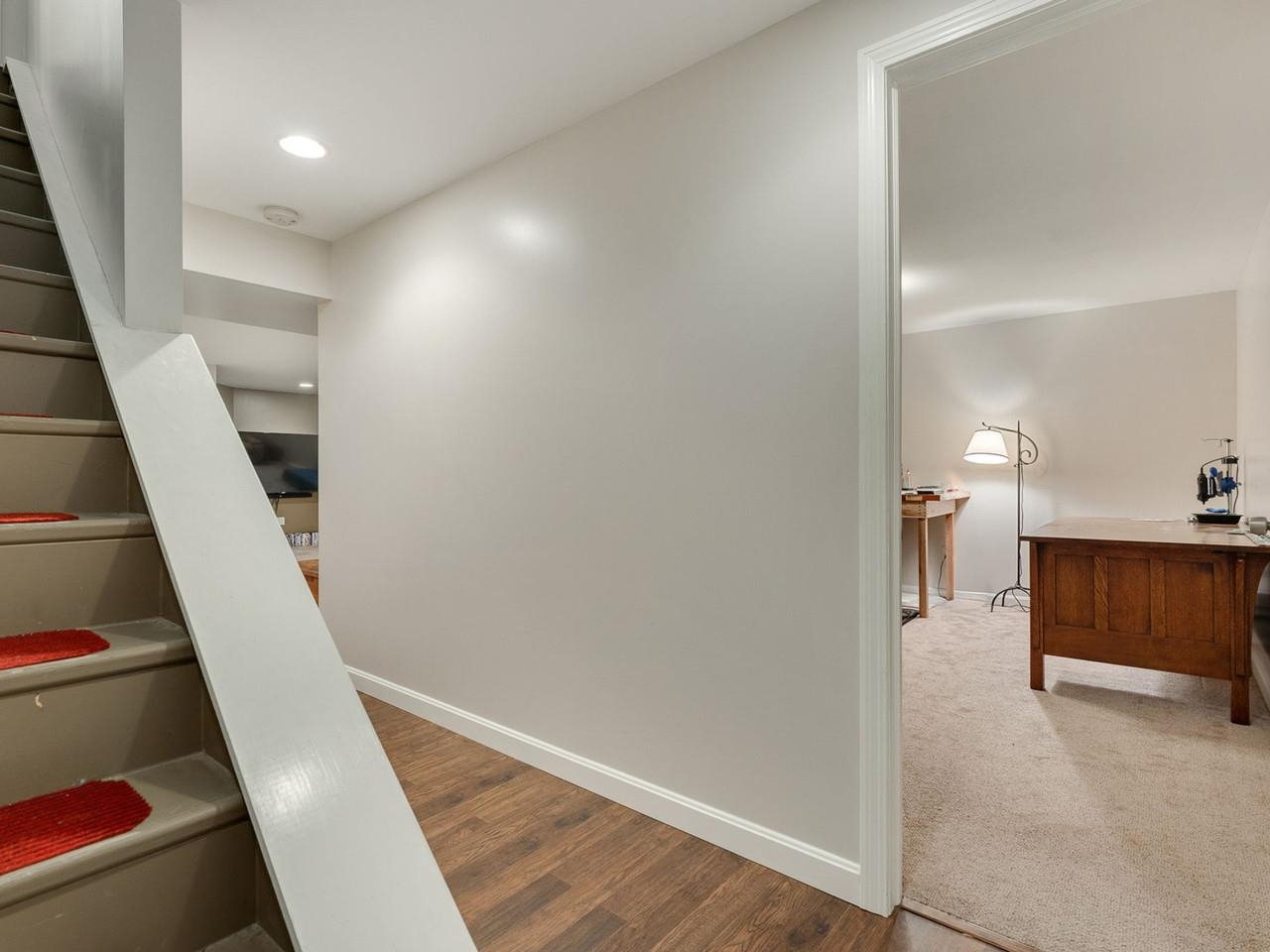 Partially finished basement