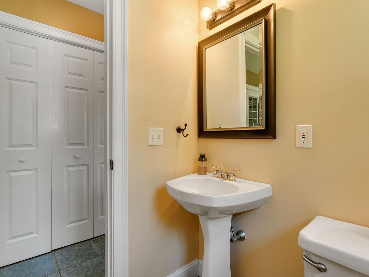 First floor powder room