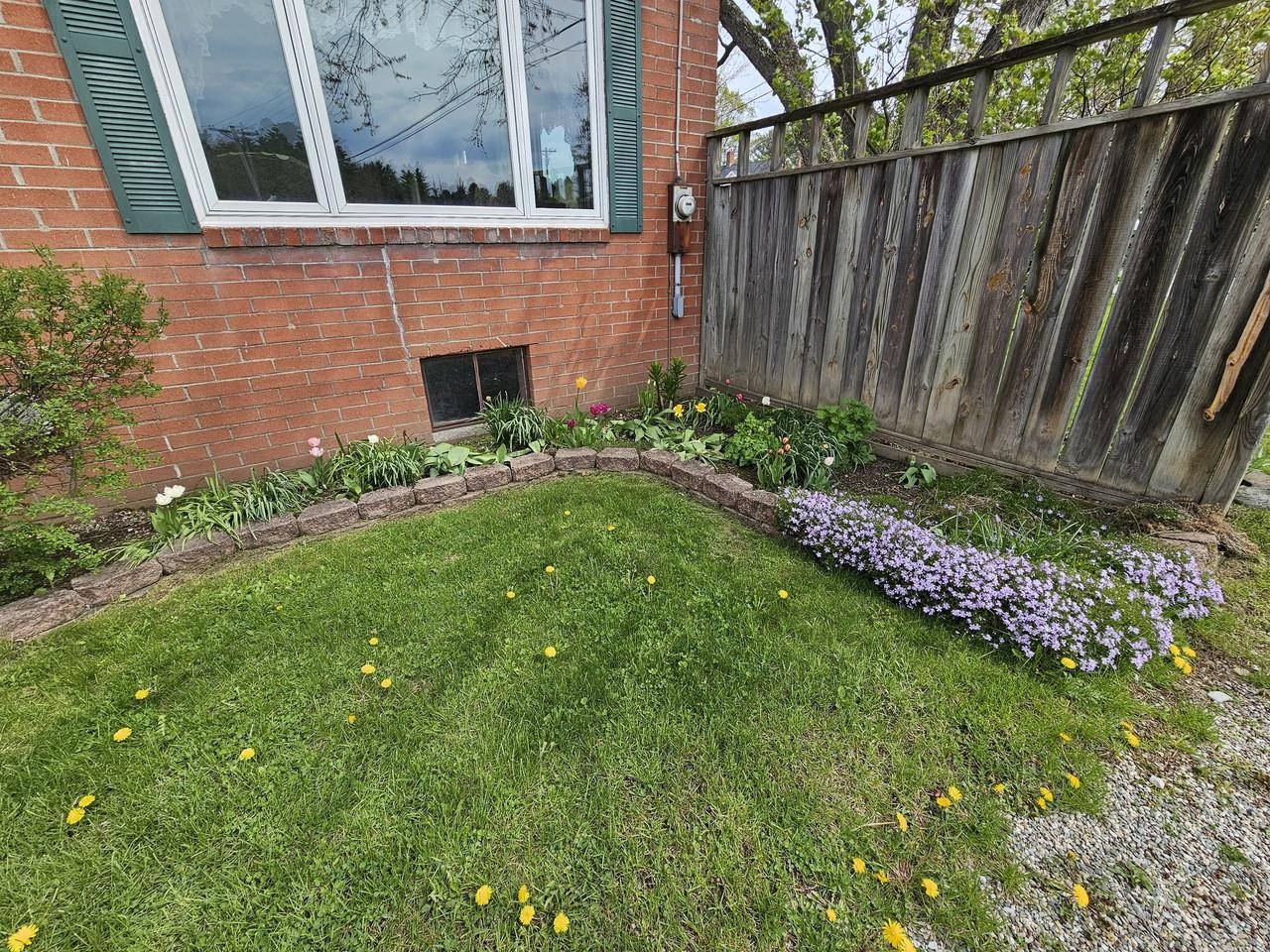 One of the perennial gardens