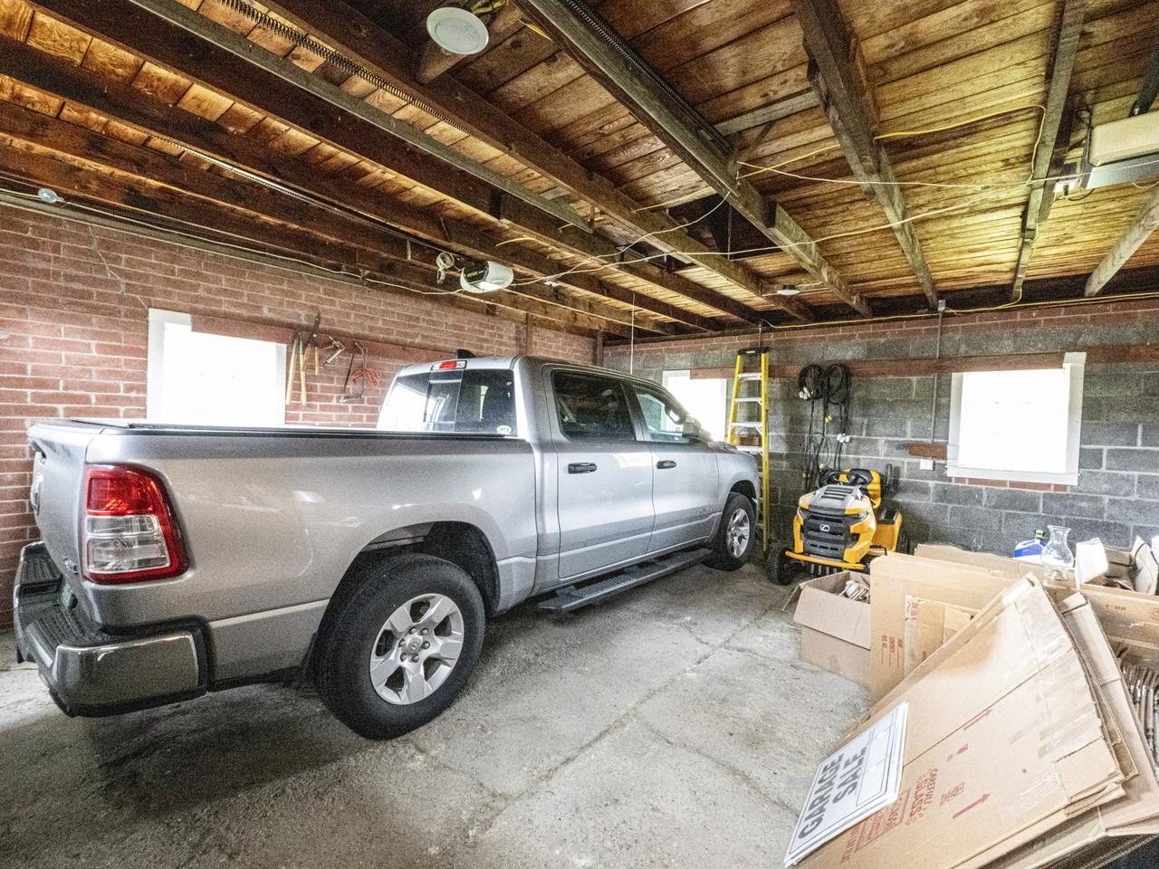 Spacious two-car garage