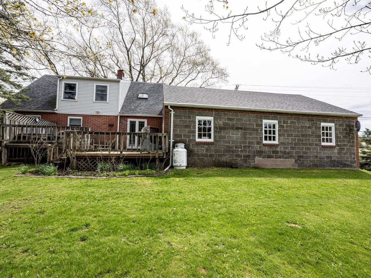 Full rear view of home