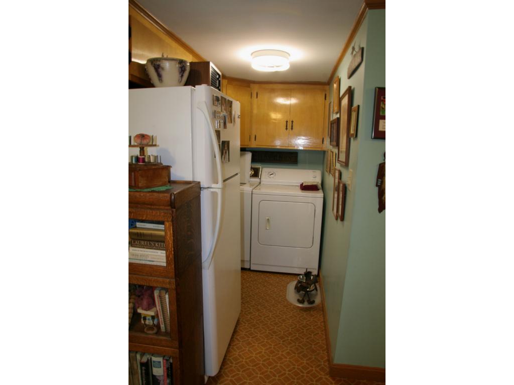 Laundry area in kitchen